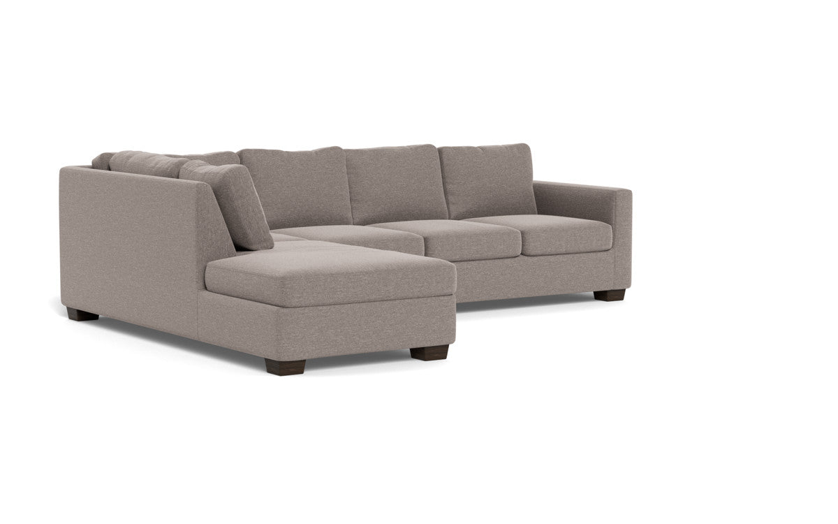 Track 121 Left Chaine Sleeper Sectional Sofa - Modern L-Shaped Convertible Couch with Pull-Out Bed - Perfect for Small Spaces, Living Rooms & Guest Rooms