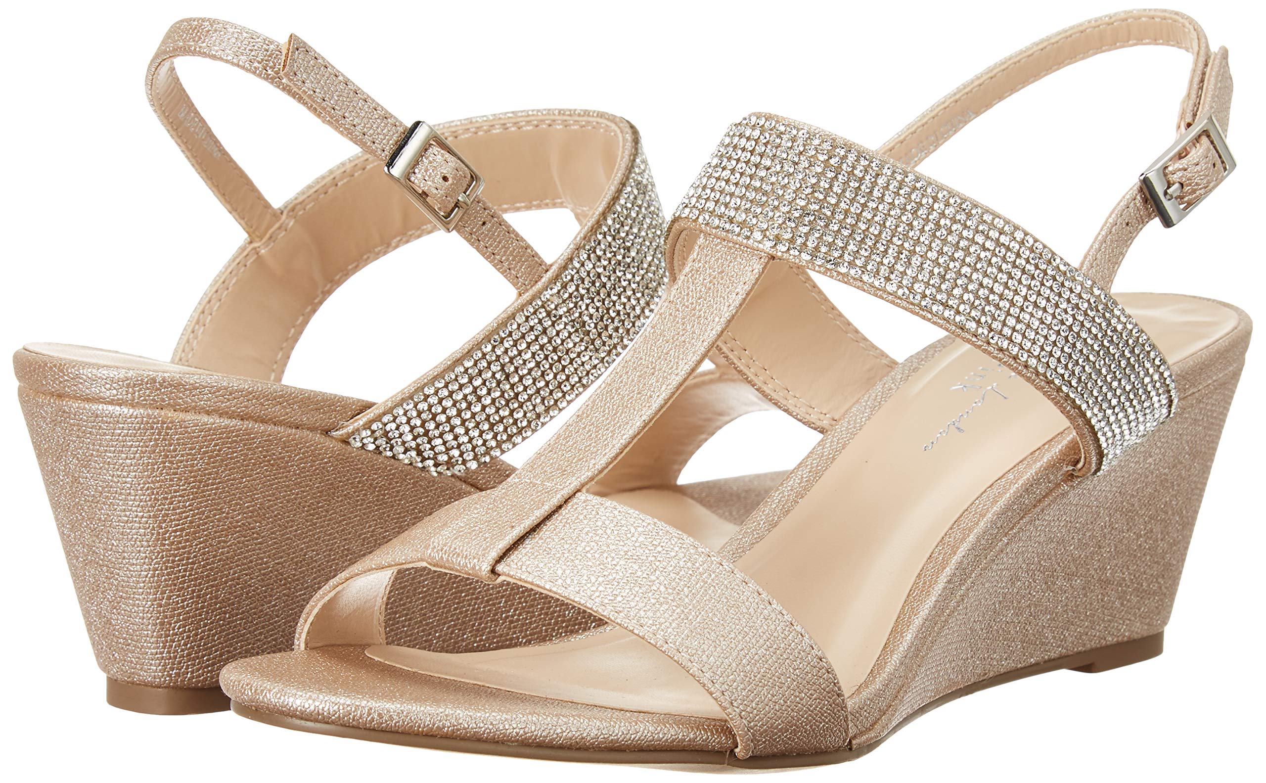 Paradox London Pink Women's Jacey Wedge Sandal - Comfortable Summer Casual Shoes for Women, Beach Wedding & Vacation Outfits