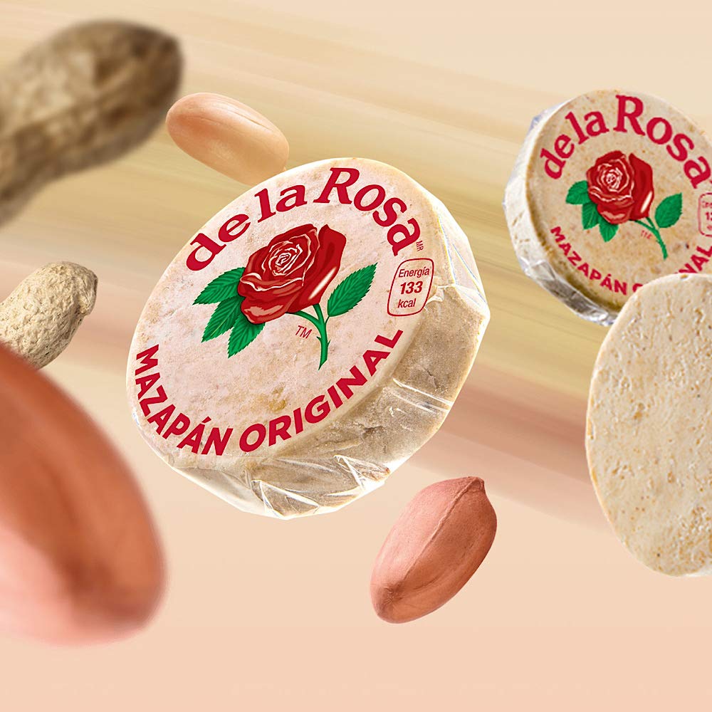 De La Rosa Mazapan Mexican Peanut Candy - 12 Pieces, Pack of 20 (240 Total) + 2 Chocolate-Filled Mazapan - Perfect for Snacking, Gifts & Cinco de Mayo Celebrations