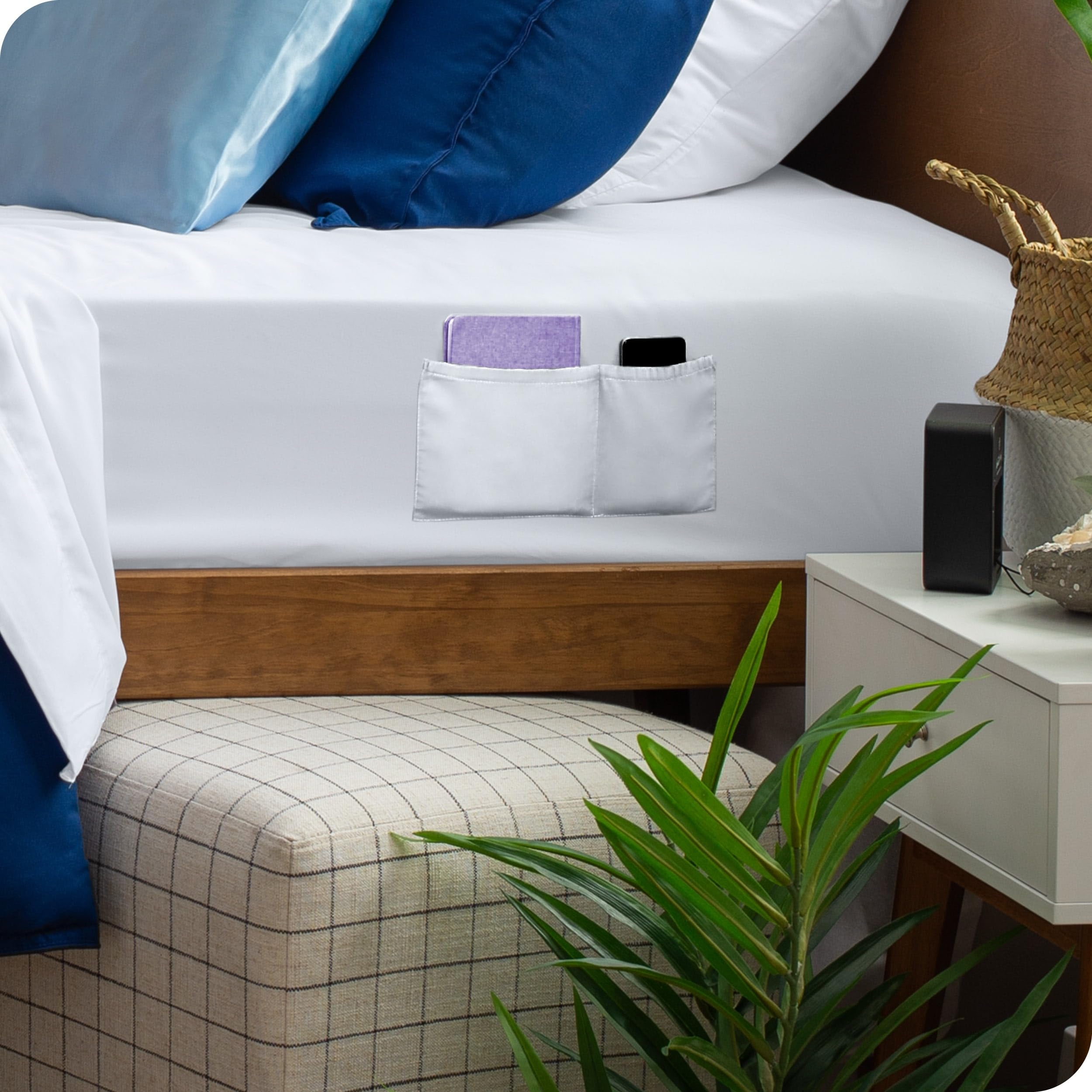 Bare Home Fitted Bottom Sheet California King - Dual Pocket Deep Pocket 1800 Premium Microfiber - Ultra Soft Wrinkle Free Bed Sheets (California King, White) - Perfect for Guest Rooms, Master Bedrooms & Luxury Hotels