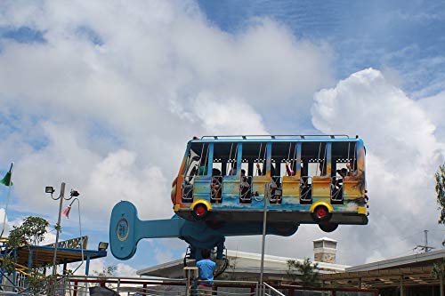 20x30 Inch Laminated Carnival Ride Poster - Vibrant Colors & Vivid Imagery for Home Decor, Theme Parks & Carnivals - Perfect for Framing in Bedrooms, Game Rooms & Amusement Parks