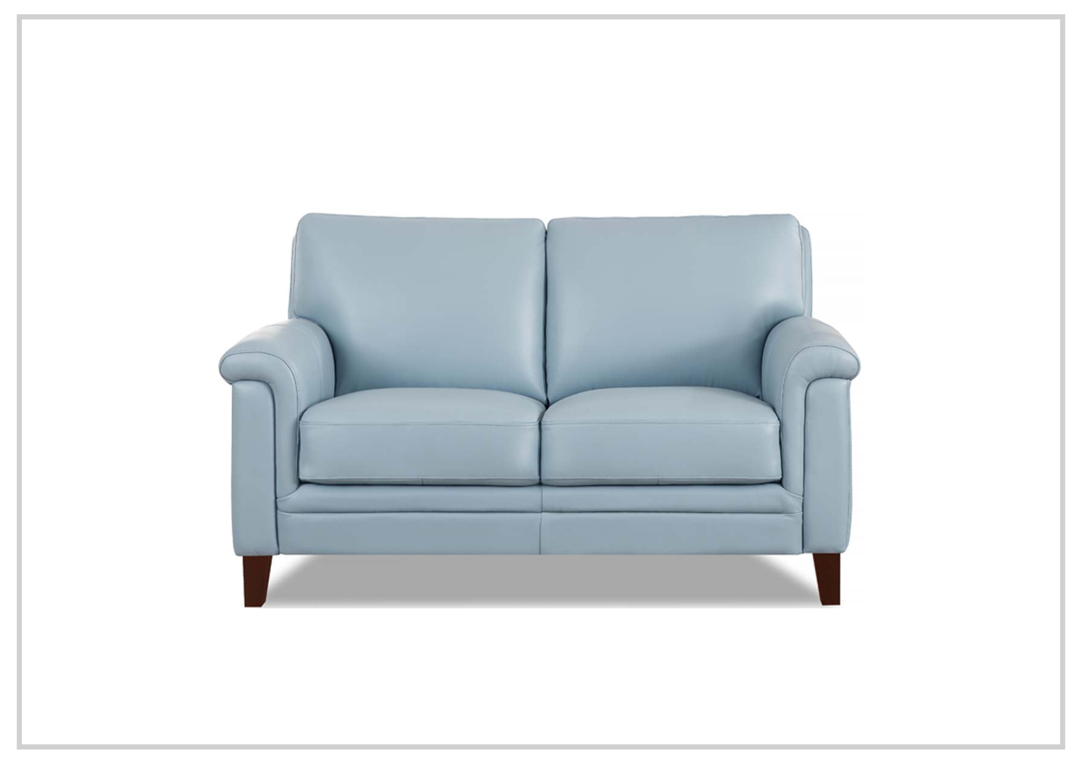 Hydeline Westcott 2-Seater Leather Sofa - Top Grain Genuine Leather, Modern Living Room Furniture for Small Spaces, Perfect for Apartments & Cozy Homes