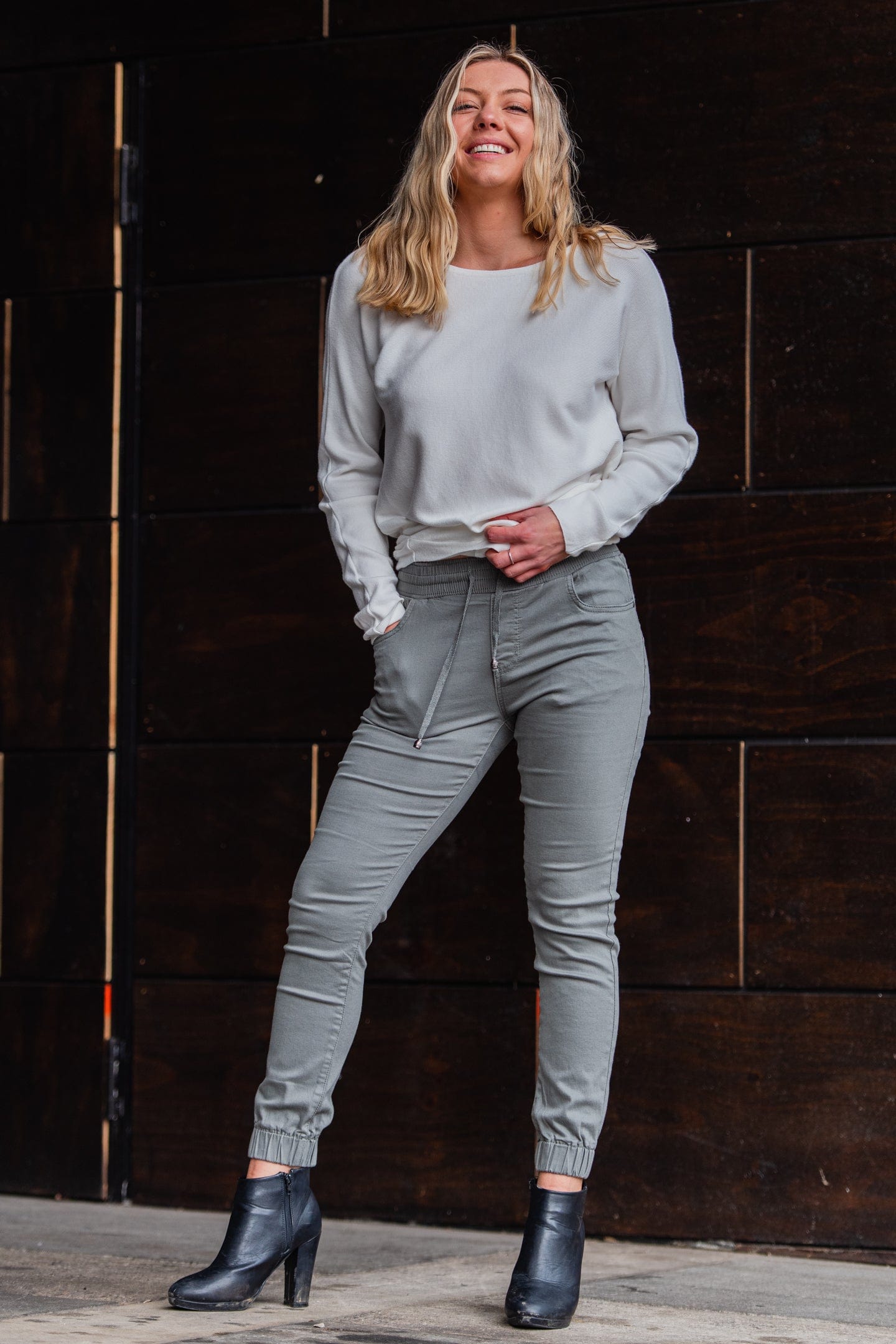 Country Denim Australia Weekend Jogger Pants - Washed Khaki Color | Best Seller | Casual Wear, Street Style & Travel Outfits