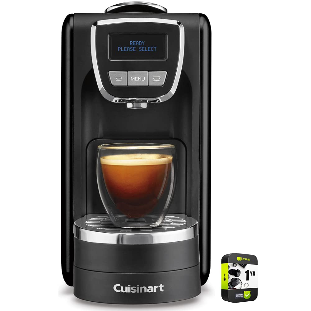 Cuisinart EM-15 Stainless Steel Espresso Machine with Milk Frother - Professional Home Barista Coffee Maker Bundle with 1 Year Extended Warranty | Perfect for Kitchen, Office & Small Coffee Shops
