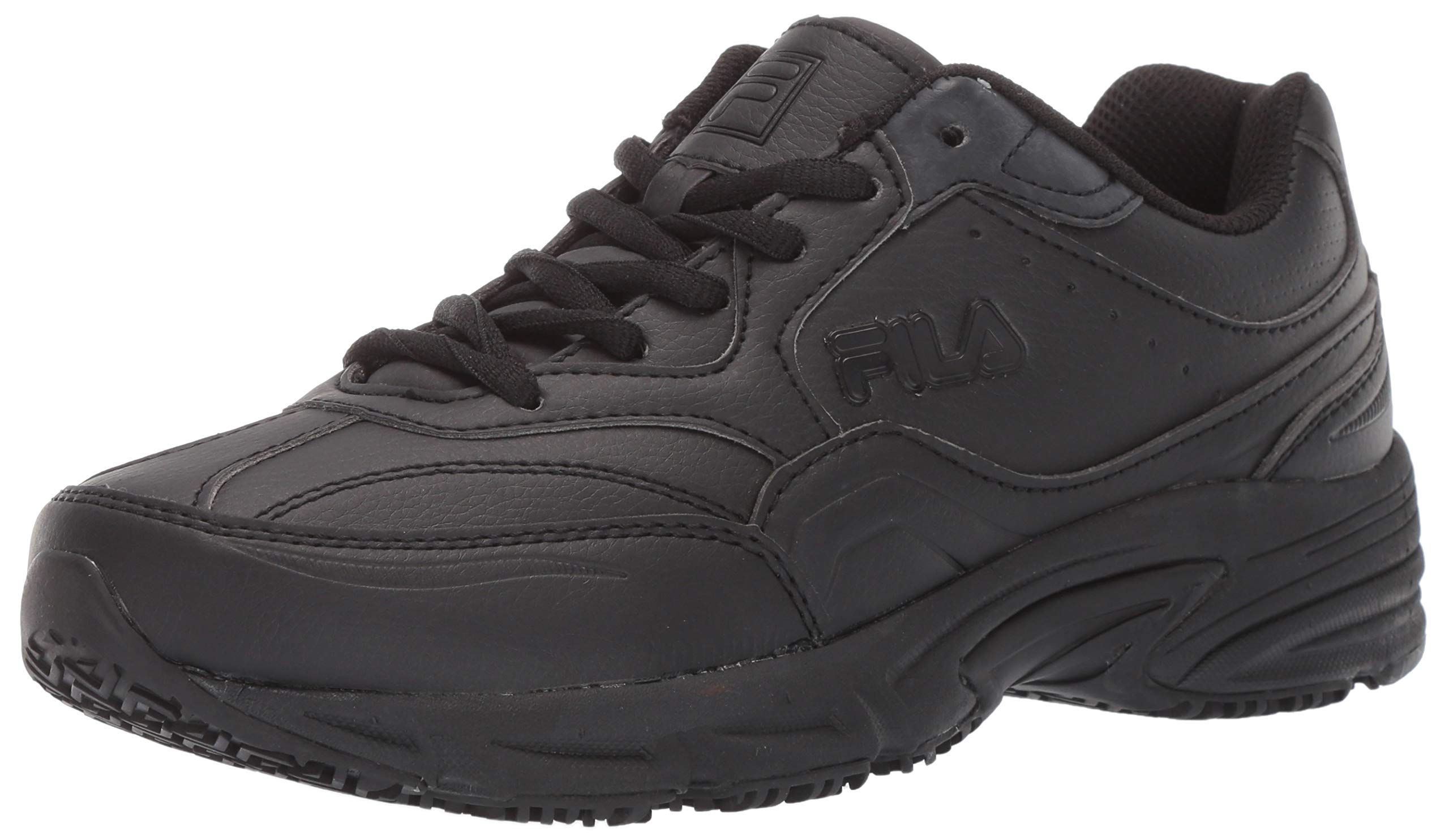 FILA Men's Slip-Resistant Work Shoes - Non-Slip Hiking Shoes for Construction & Outdoor Work - Comfortable Safety Shoes for Warehouse, Restaurant & Industrial Workers
