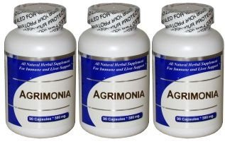 Agrimonia Herbal Extract Supplement - 300 Capsules (3 Bottles x 100 Caps) - Natural Dietary Support for Digestive & Liver Health - Perfect for Daily Wellness Routine & Herbal Remedy Enthusiasts