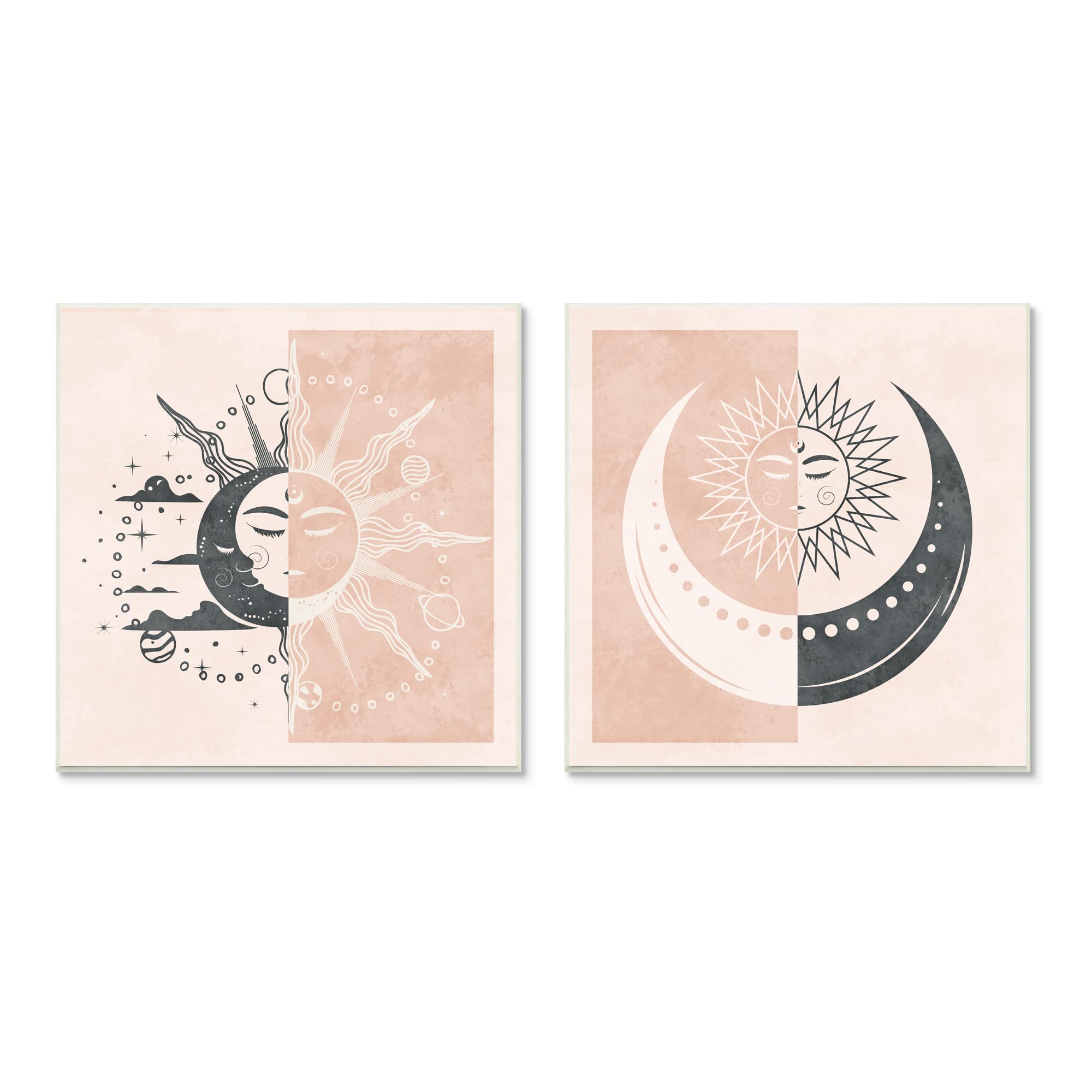 Celestial Sun Moon Stars Planets Astrology Motif Tapestry - Boho Wall Hanging Decor by Nina Blue for Bedroom, Living Room & Meditation Space