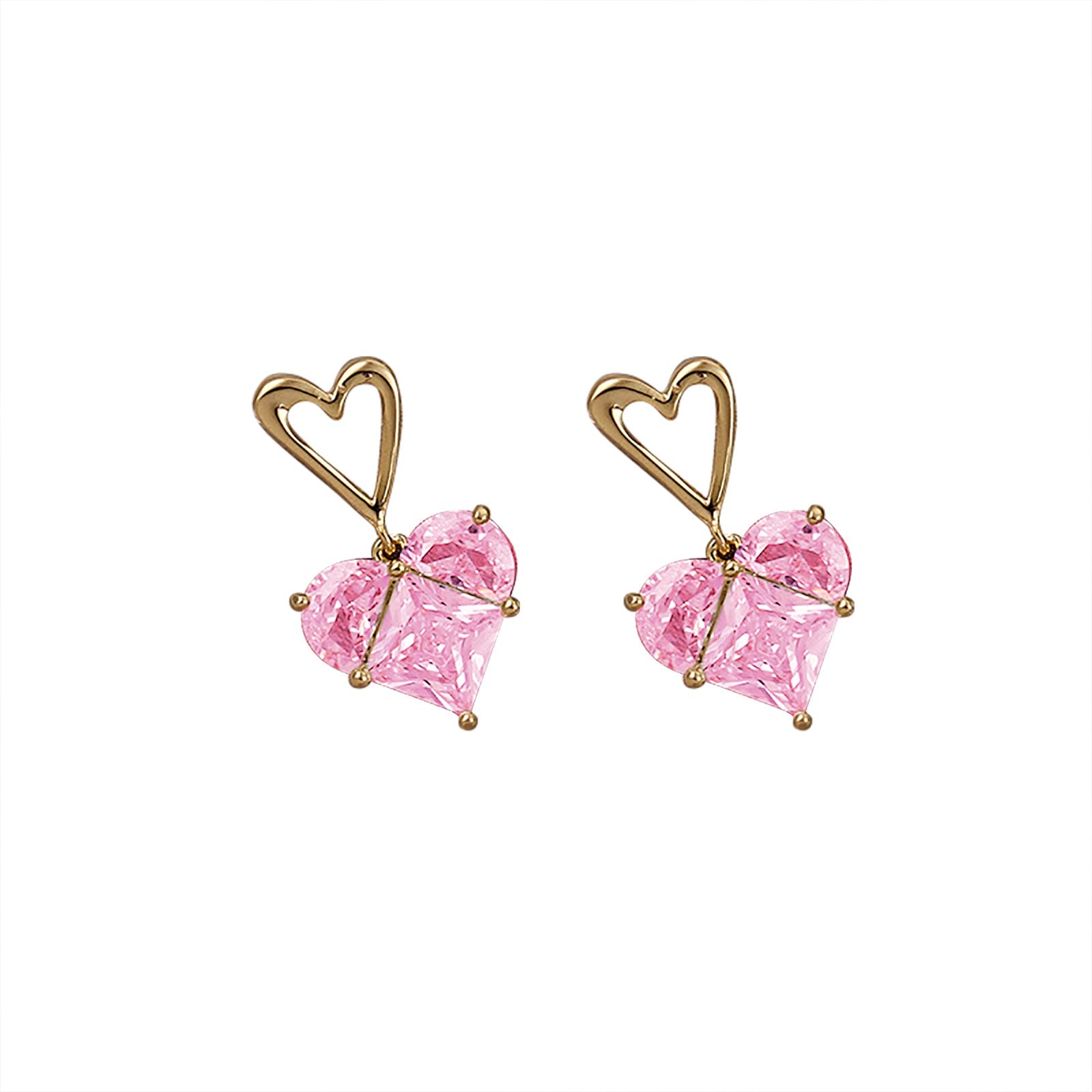 Baseball Stud Earrings for Women & Girls - Trendy Pink Ear Cuff Jewelry Set - Perfect Gift for Birthday, Party & Daily Wear - Fashionable Sports-Themed Accessories for Casual Outings & Game Days (One Size)