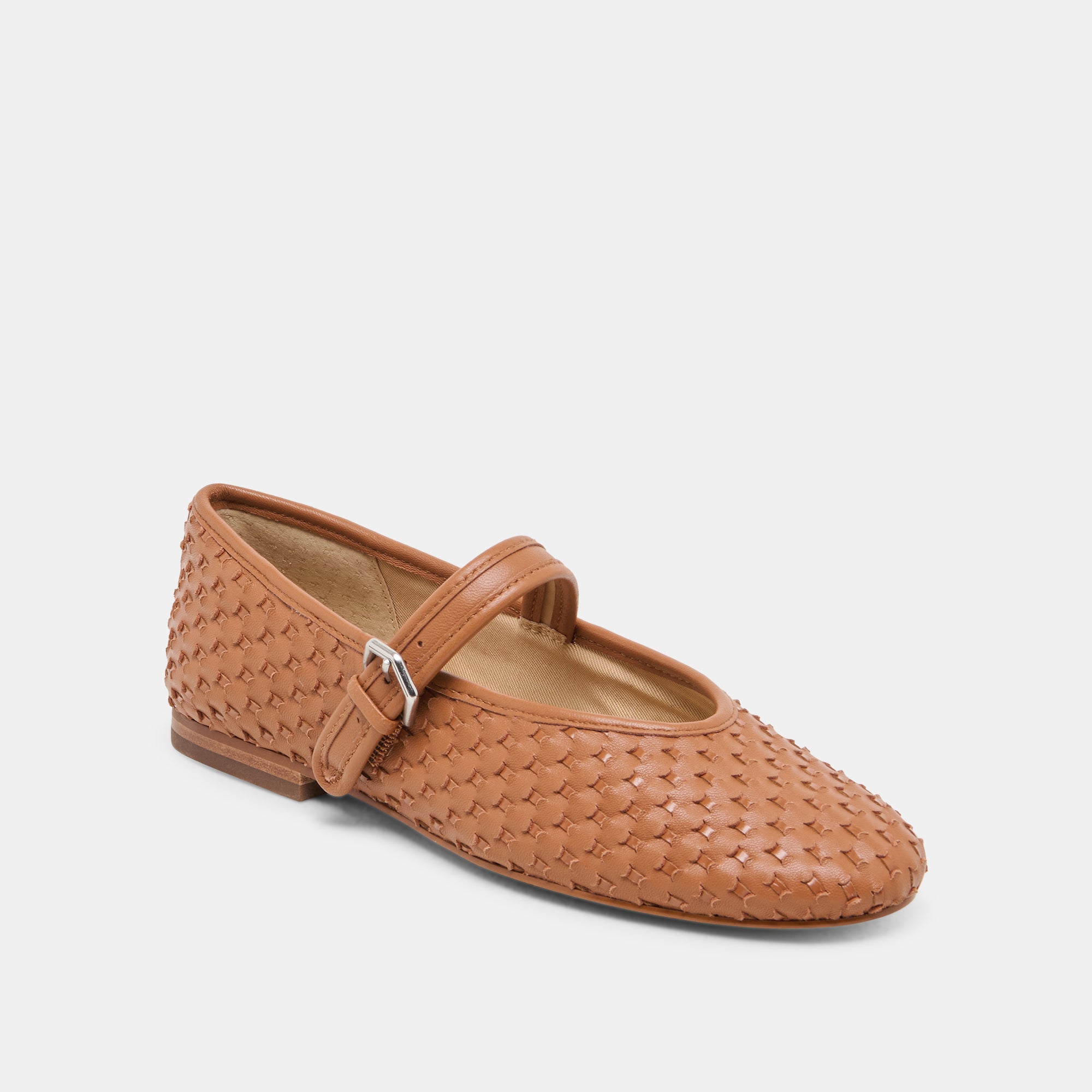 ROSLYN WOVEN BALLET FLATS - Genuine Leather Saddle Shoes for Women | Comfortable & Stylish Slip-Ons for Work, Travel & Casual Outfits