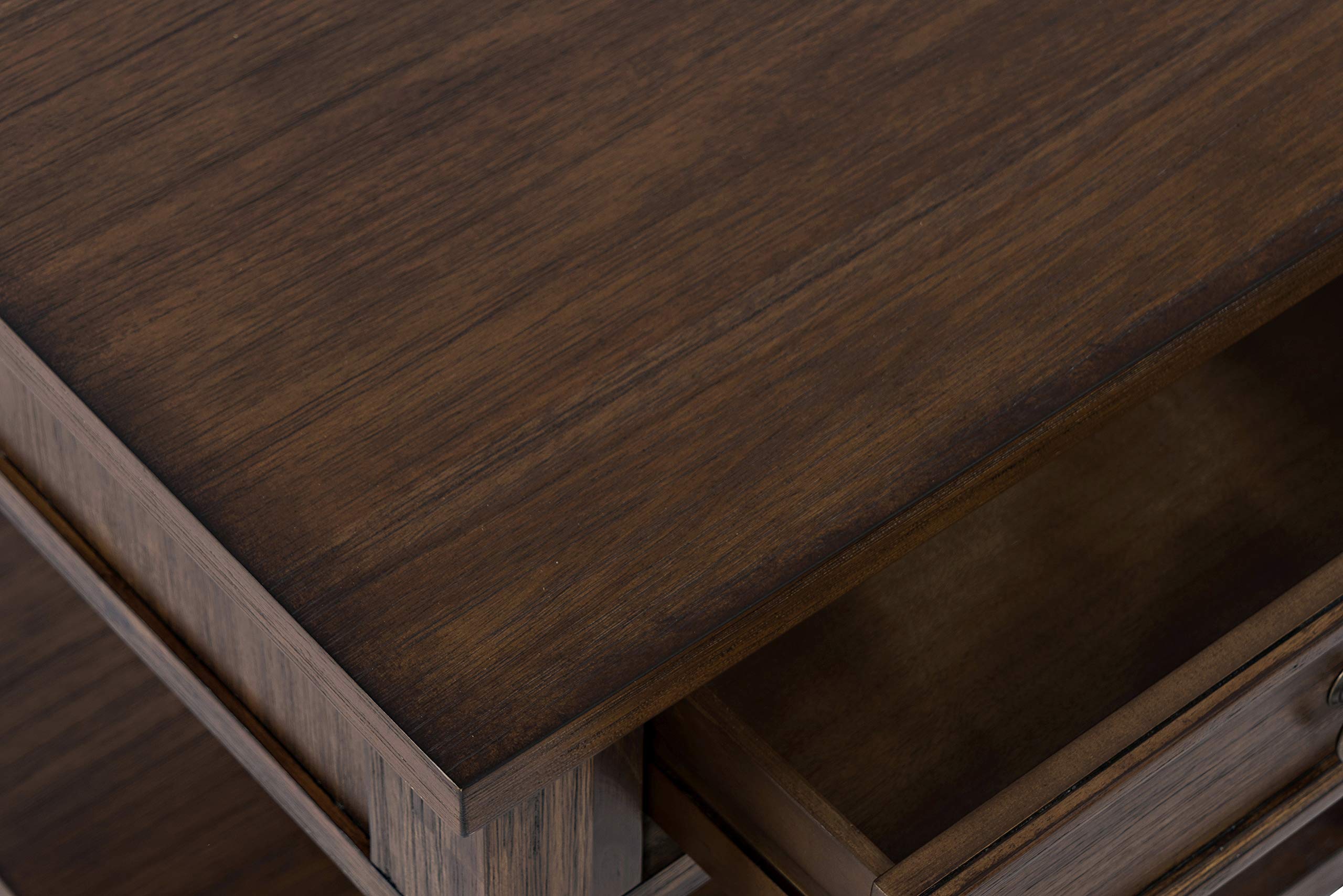 Jofran Inc. Bakersfield End Table with Drawer - Modern Nightstand for Bedroom, Living Room & Office - Small Side Table with Storage Shelf