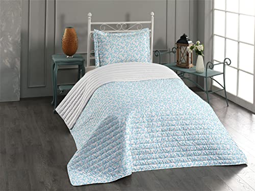 Aqua and White