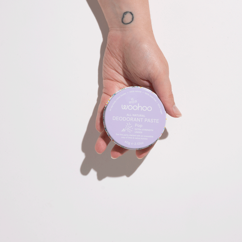 Woohoo All Natural Deodorant Paste for Men & Women - 60g Organic Aluminum-Free Deodorant - Long Lasting Odor Protection - Perfect for Gym, Work & Daily Use