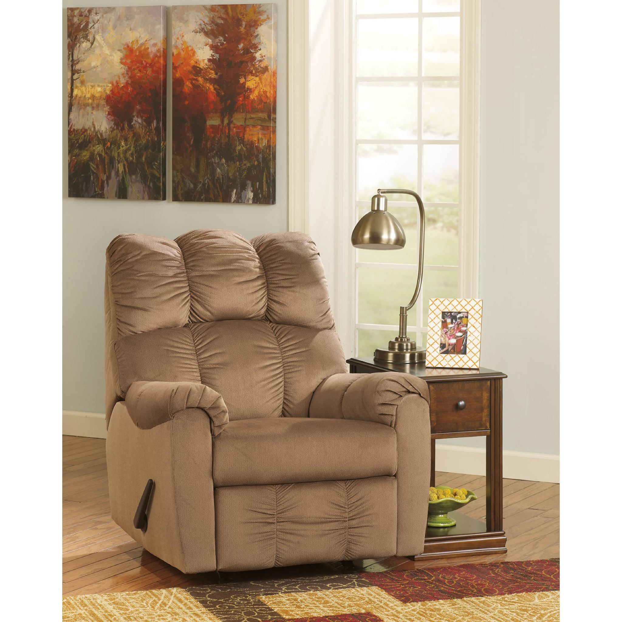 Breegin Brown End Table - Small Side Table for Living Room, Bedroom, or Office - Perfect for Holding Lamps, Books, and Decor