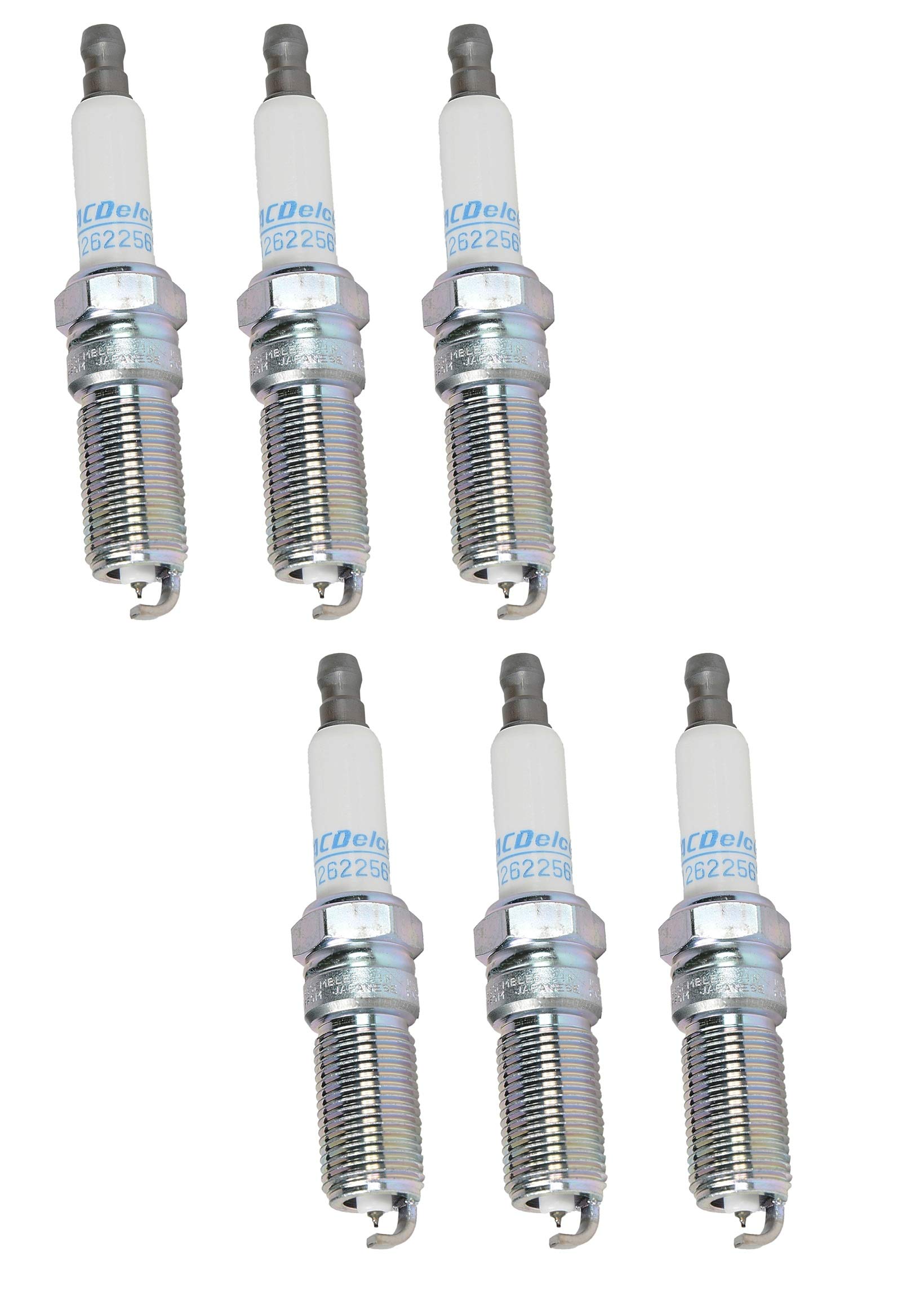 6-Piece Spark Plug Set Compatible with LaCrosse ATS CTS Camaro Colorado Equinox Impala - High Performance Ignition for Smooth Engine Operation & Fuel Efficiency