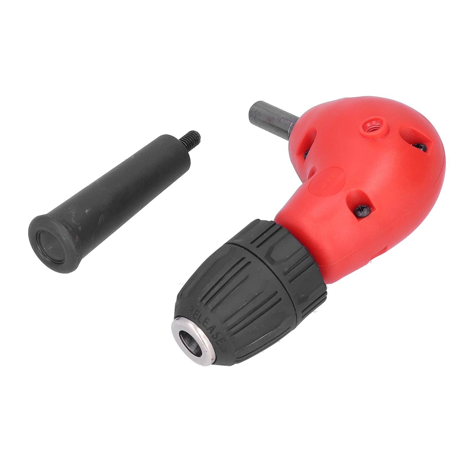 Right Angle Drill Attachment with 3 Jaw Chuck - Corrosion Resistant Right Angle Drill Adapter for Electric Drills - Perfect for Home DIY & Industrial Applications (Drilling in Tight Spaces, Cabinetry, Plumbing)