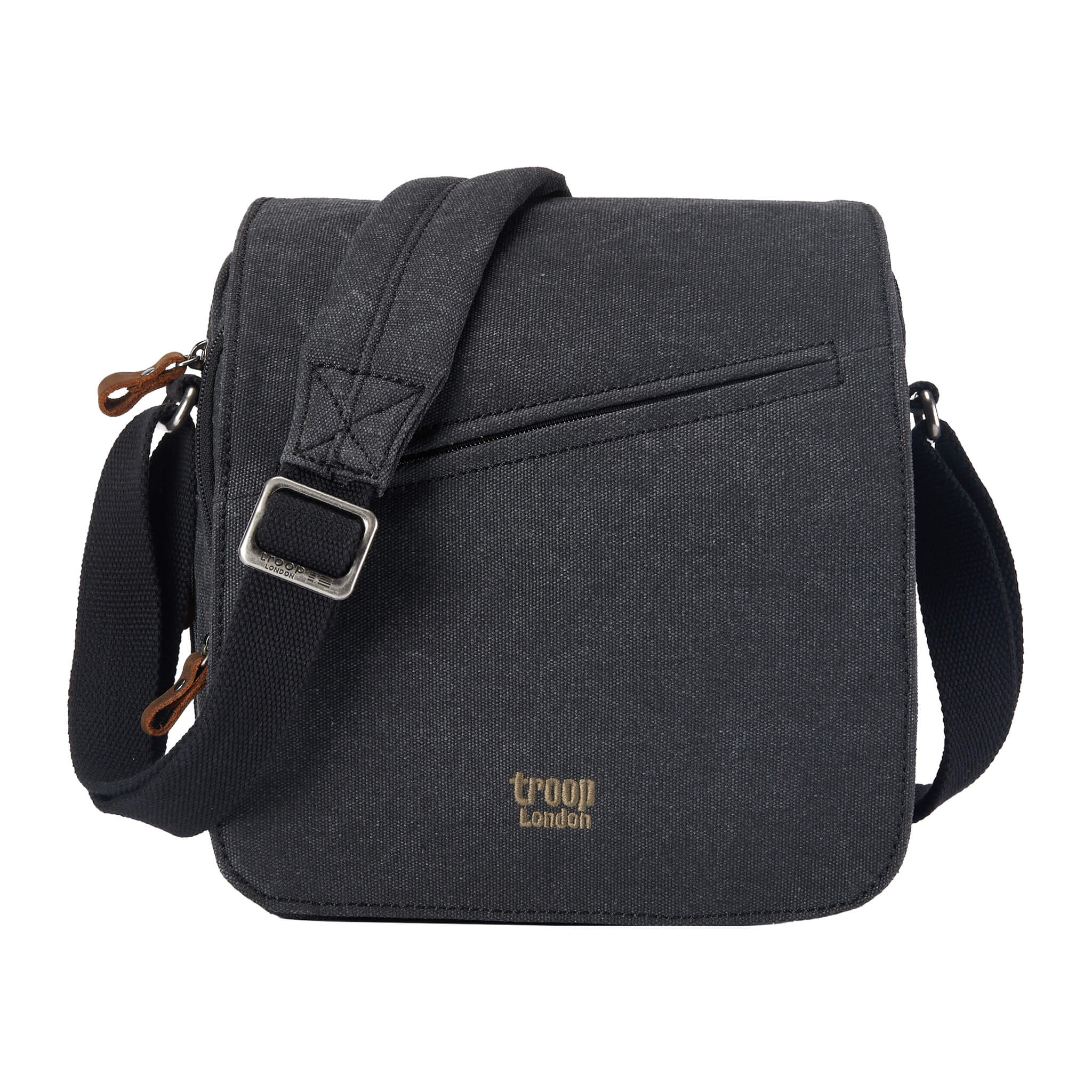 Troop London Classic Canvas Crossbody Bag for Men & Women - Stylish & Durable Shoulder Bag for Travel, Work & Everyday Use