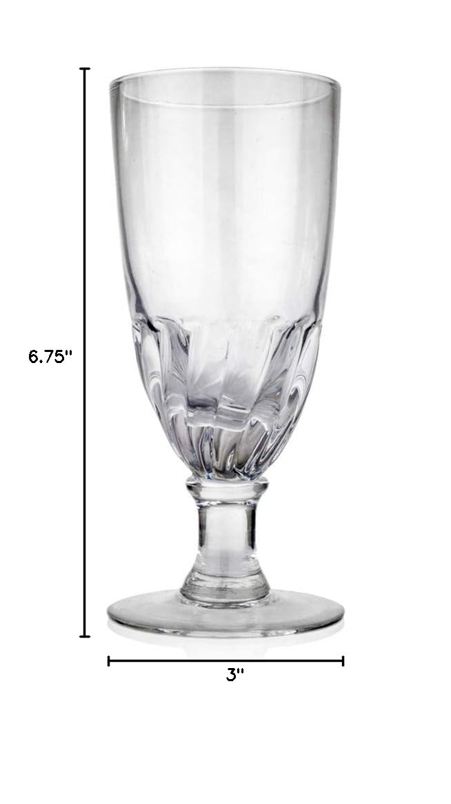 Premium Bonnecaze Absinthe Glass Set - Handcrafted Torsadé Design for Authentic Absinthe Drinking Experience | Perfect for Home Bars, Gifts & Cocktail Enthusiasts