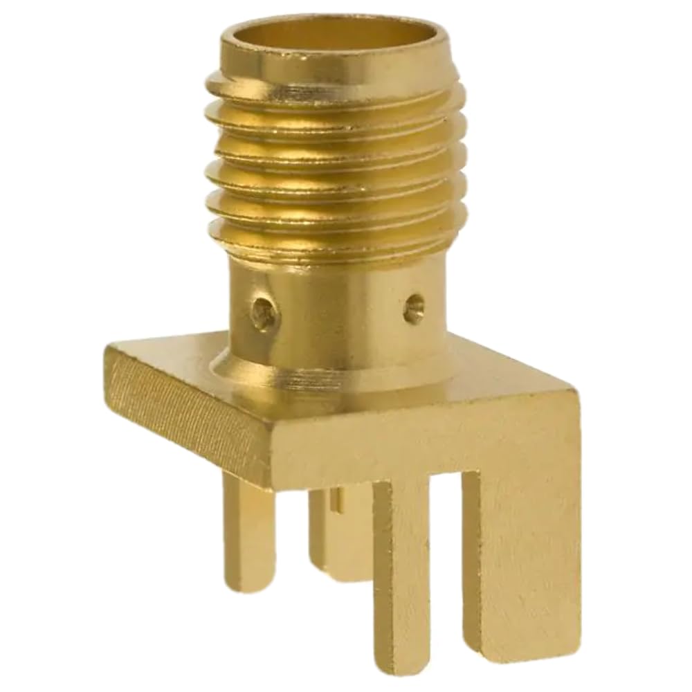 SMA Jack Connector 50 Ohm Edge Mount 142-0701-841 ROHS Compliant - Perfect for RF Antennas, Wireless Devices & Communication Equipment