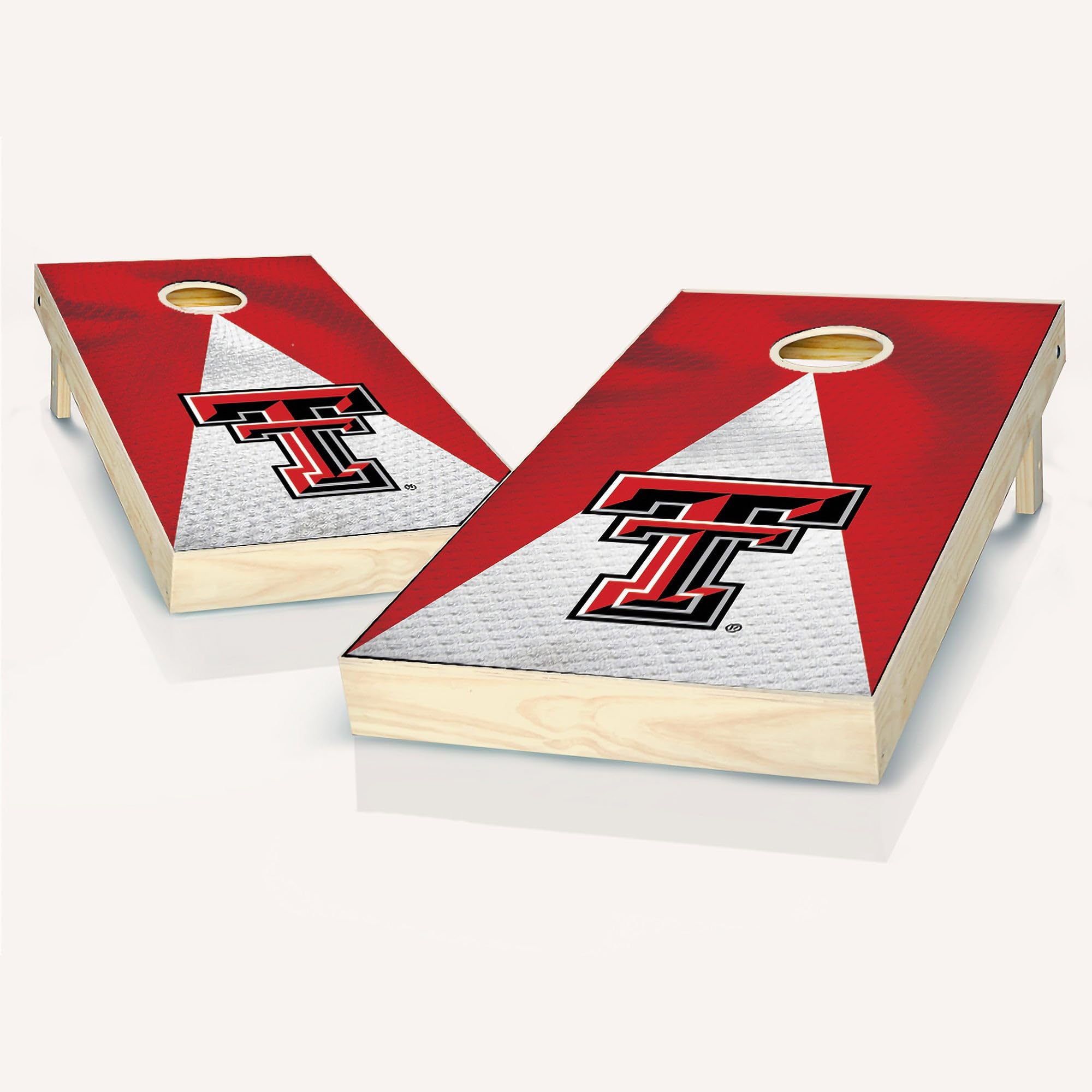 Skip's Garage Texas Jersey Cornhole Board Set - 2 Boards & 8 Team Logo Bags - Custom Size & Accessories - Perfect for Tailgating, Backyard BBQs & Outdoor Parties