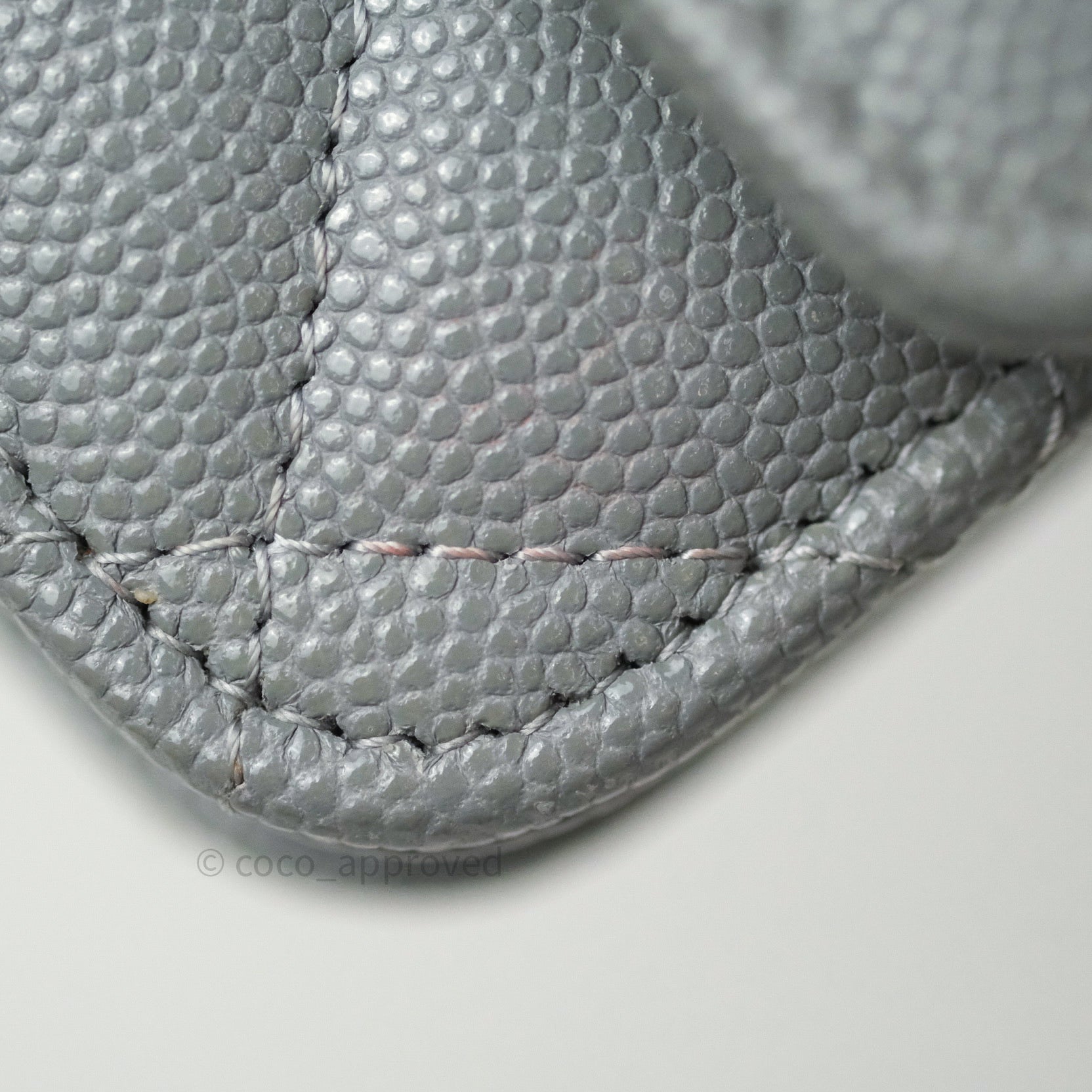 Chanel Caviar Quilted Wallet on Chain WOC in Grey with Light Gold Hardware - 20C Collection | Luxury Crossbody Bag for Women, Perfect for Evening Events & Daily Use
