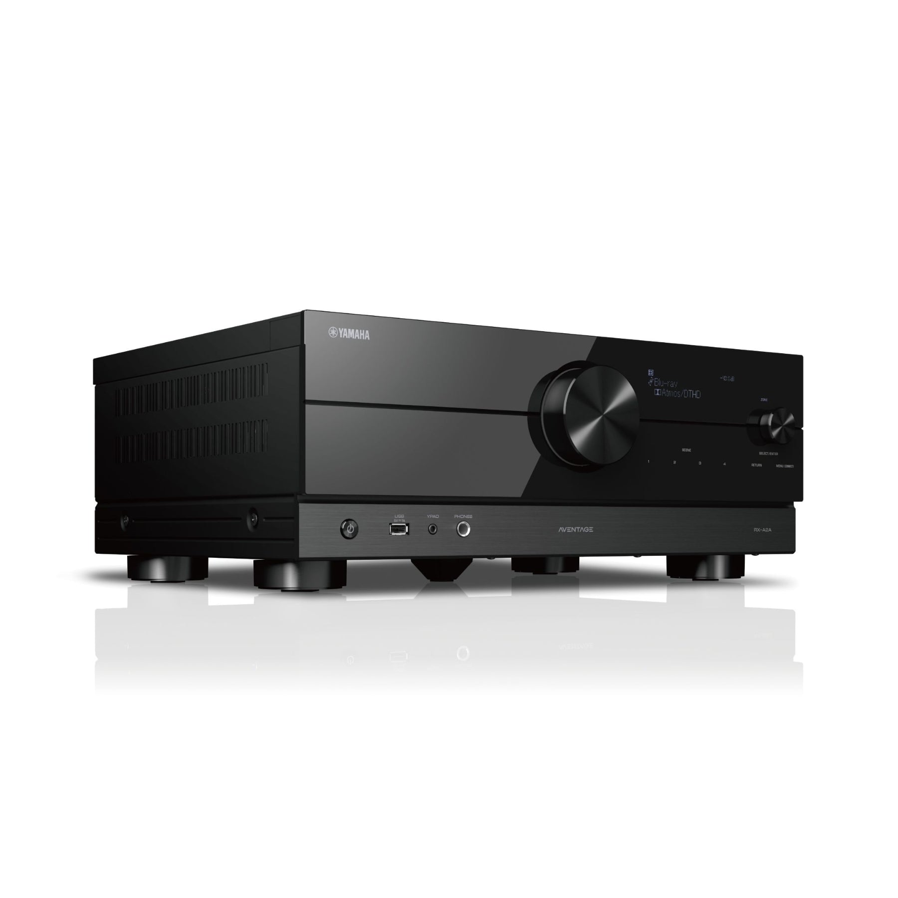 Yamaha RX-A2A AVENTAGE 7.2 Channel 8K HDMI AV Receiver with MusicCast - Premium Home Theater Audio System for Movies, Gaming & Music Streaming (Refurbished)