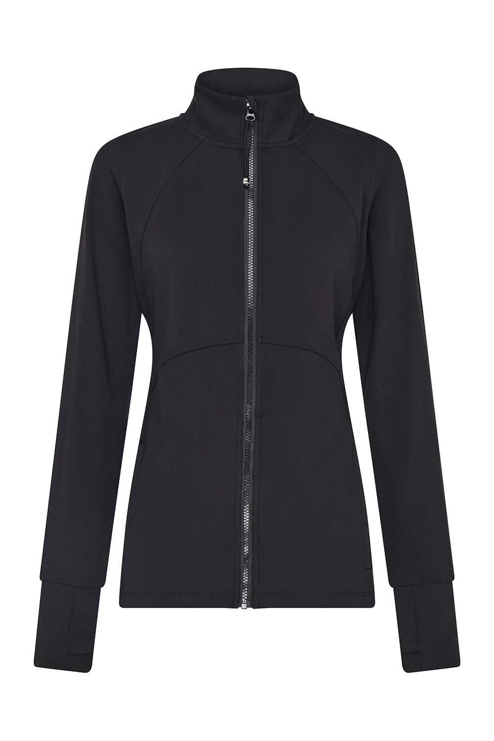 Zip Through Base Jacket - Black | Lightweight Waterproof Windbreaker for Hiking, Running & Outdoor Activities
