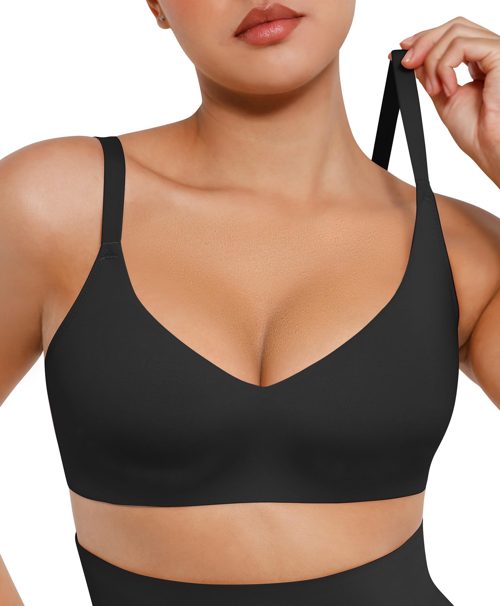 FeelinGirl Wireless Seamless Bralette for Women - No Underwire Comfort, Buttery Soft Everyday Bra | Perfect for Yoga, Lounge & Sleepwear