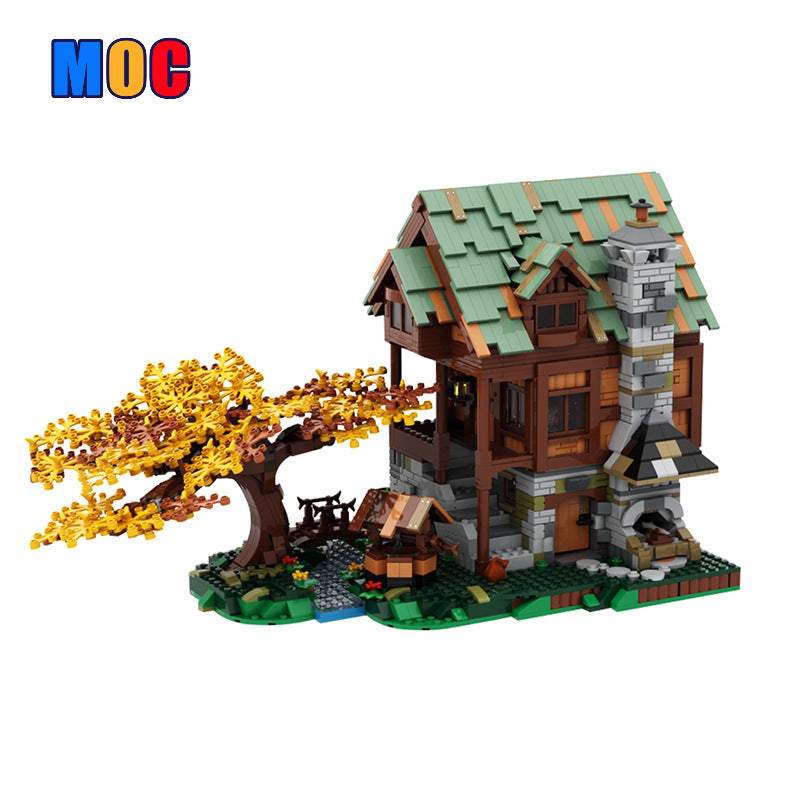 2716pcs MOC 68018 Old Blacksmith's Shop Building Blocks Set - Gobricks Version - Creative DIY Construction Toy for Adults & Kids - Perfect for Medieval Village Display & Collector's Showcase