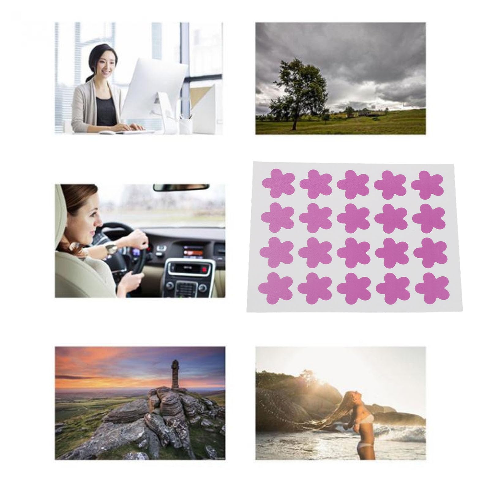 120 Count UV Detection Sunscreen Stickers - Sweatproof & Color Changing for All-Day Wear - Helps Prevent Sunburn - Perfect for Beach, Pool & Outdoor Activities