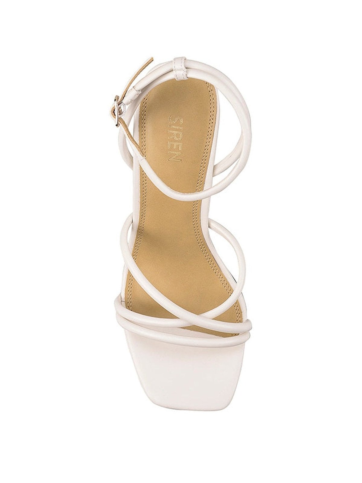 Spruce Heeled Sandals - Premium Chalk Leather Women's Dress Sandals for Summer Weddings & Evening Events