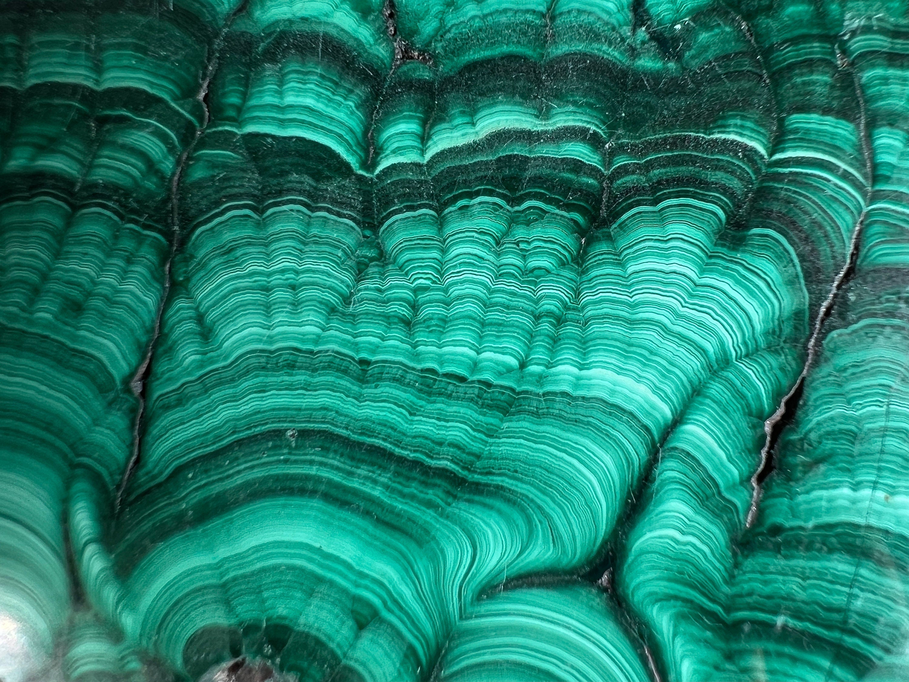 Natural Malachite Crystal Slab - Premium Green Malachite Stone for Jewelry Making, Unique Handcrafted Gifts & Home Decor (50415) | Perfect for DIY Crafts, Crystal Healing & Spiritual Decorations