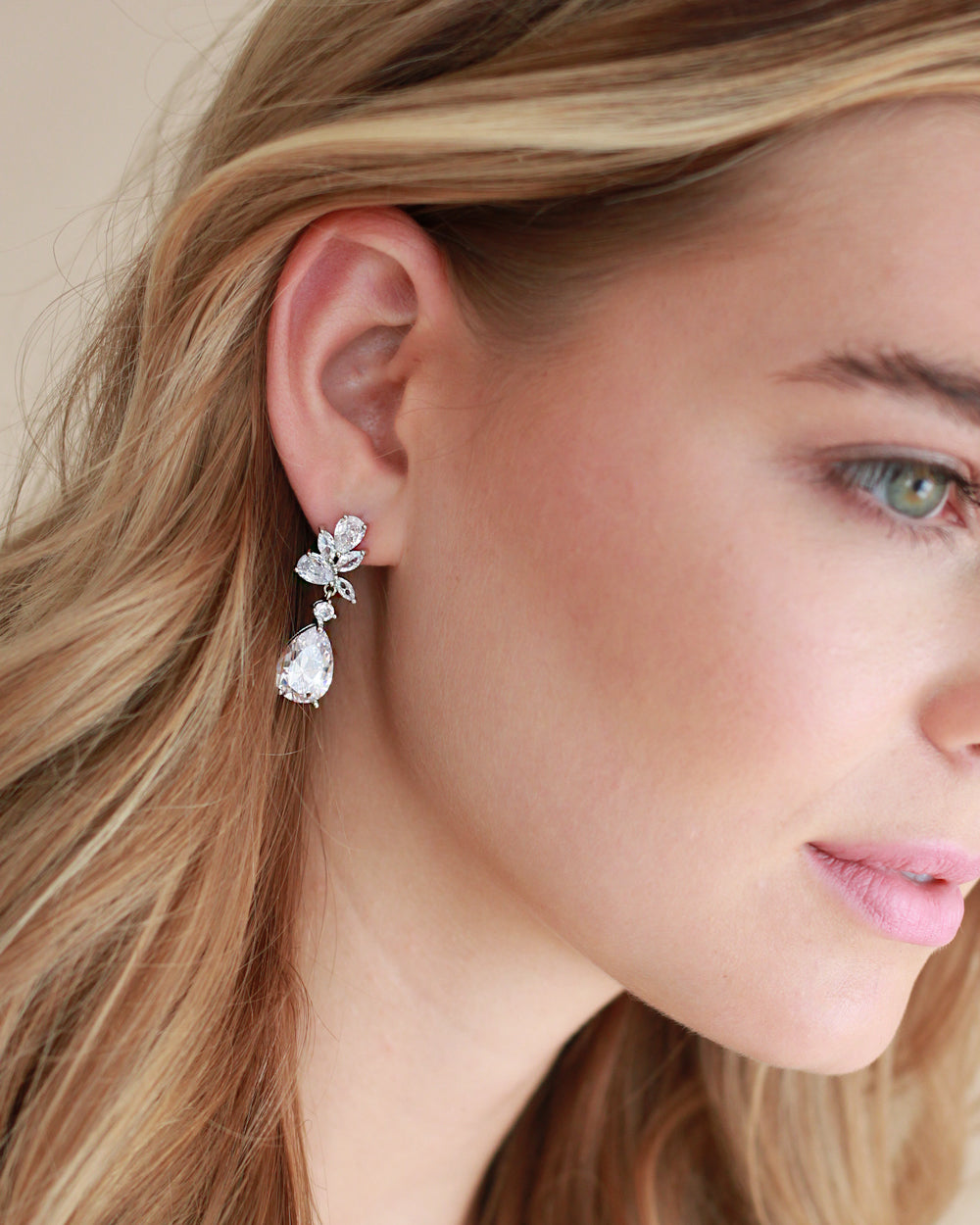 Madison CZ Dangle Earrings for Women - Elegant Cubic Zirconia Drop Earrings for Party, Wedding & Evening Wear | Hypoallergenic & Lightweight Fashion Jewelry