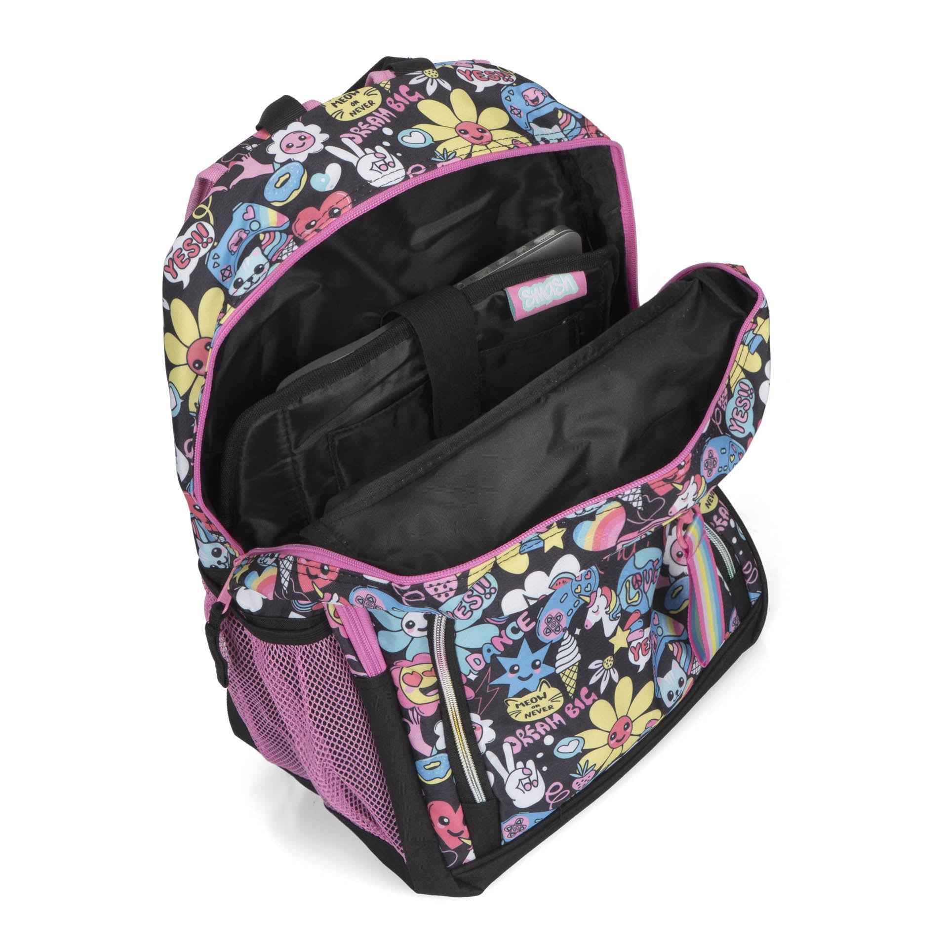 SMASH Backpack with Lunch Bag & Key Leash - Durable School Backpack for Kids & Teens, Perfect for School, Travel & Outdoor Adventures