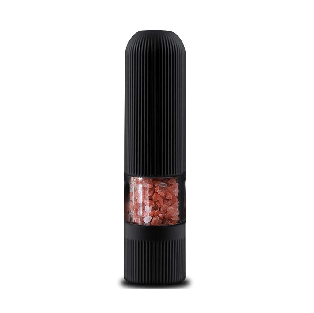 Premium Electric Salt and Pepper Grinder Set - Battery Operated Stainless Steel Mill with Adjustable Coarseness & LED Light - Perfect for Kitchen, Dining Table, and Outdoor BBQ - Ideal for Rock Salt, Peppercorns, and Spices
