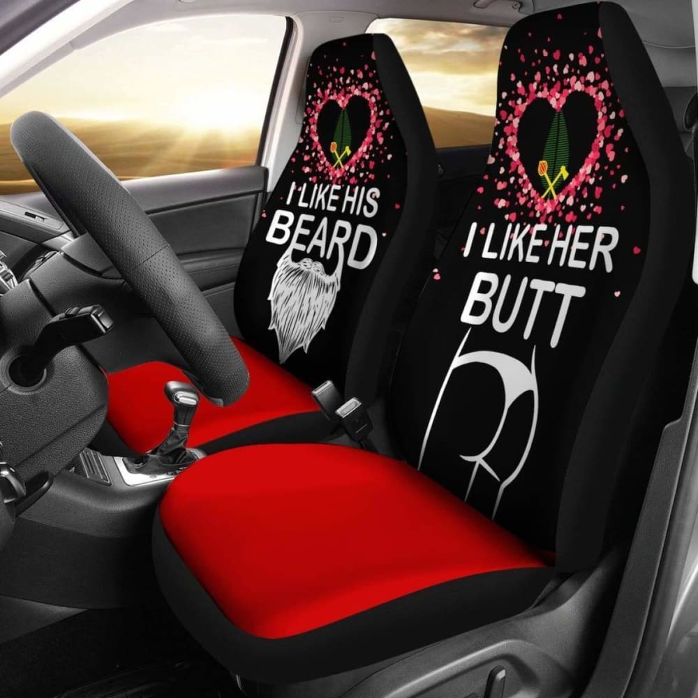 Alo Car Seat Covers for Couples - Valentine's Day Gift Set (His & Hers, 2-Piece) - Funny 