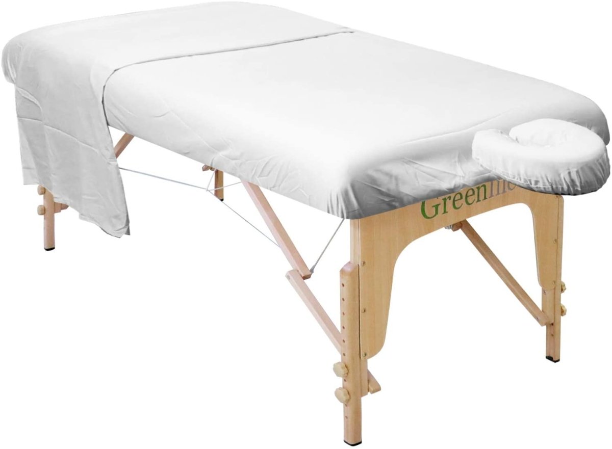 Premium 3-Piece Microfiber Massage Table Sheet Set - Soft, Durable & Waterproof - Perfect for Spa, Salon, Massage Therapy & Home Use