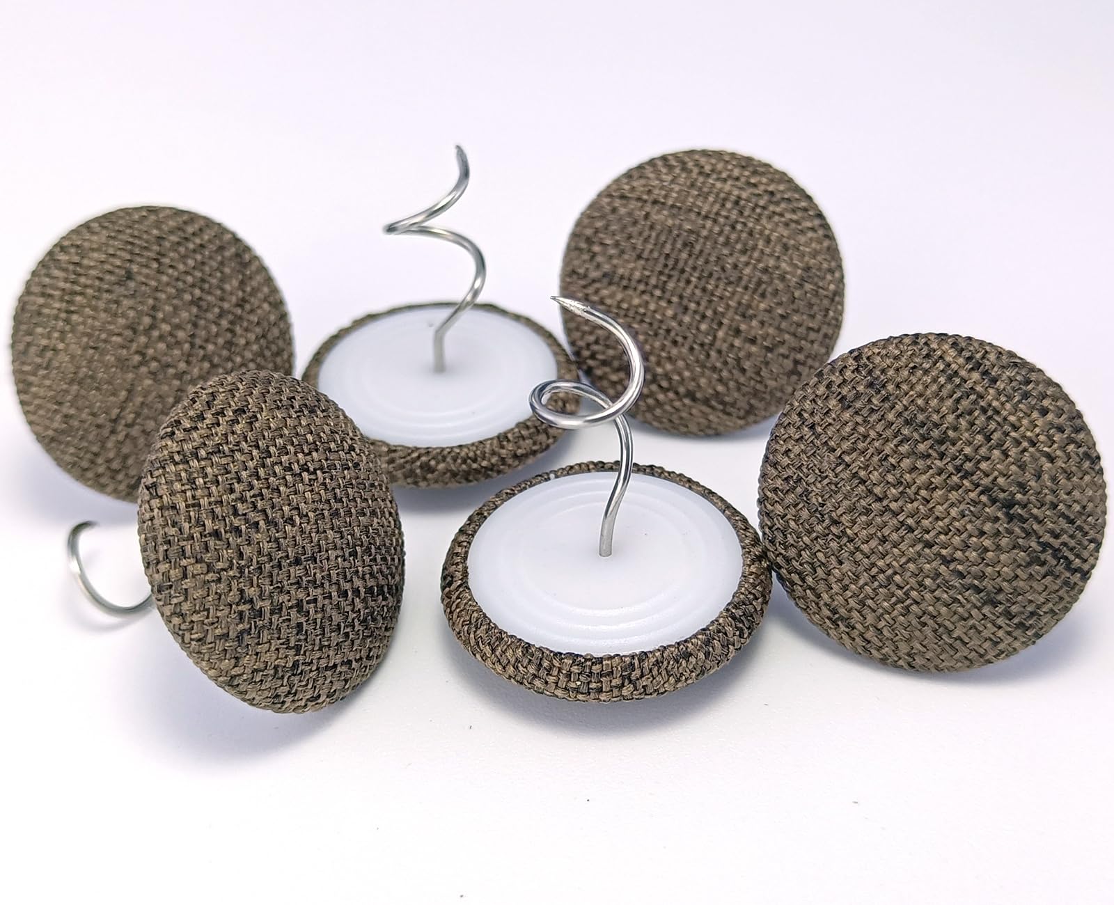 Twist Upholstery Pins for Slipcovers & Bed Skirts (24-Pack) - Secure Furniture Covers