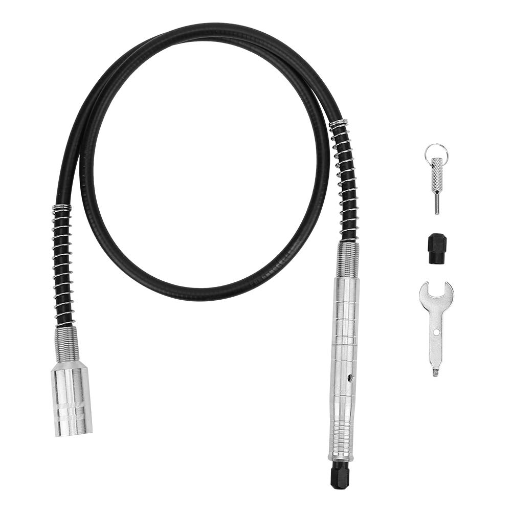 Flexible Drill Shaft Extension with M8 Keyless Chuck - Universal Attachment for Grinder Tools, Electric Drills, Polishing Kits, Wire Brushes & Countersinks | Perfect for DIY Projects, Metalworking, Woodworking & Automotive Repairs