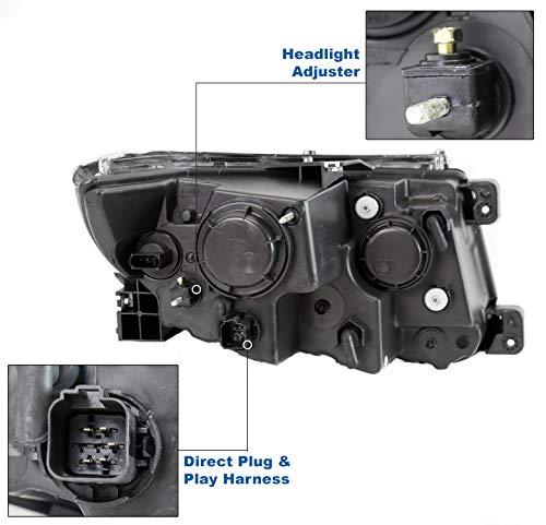 2011-2014 Ford Edge LED Tube Projector Headlights with 6