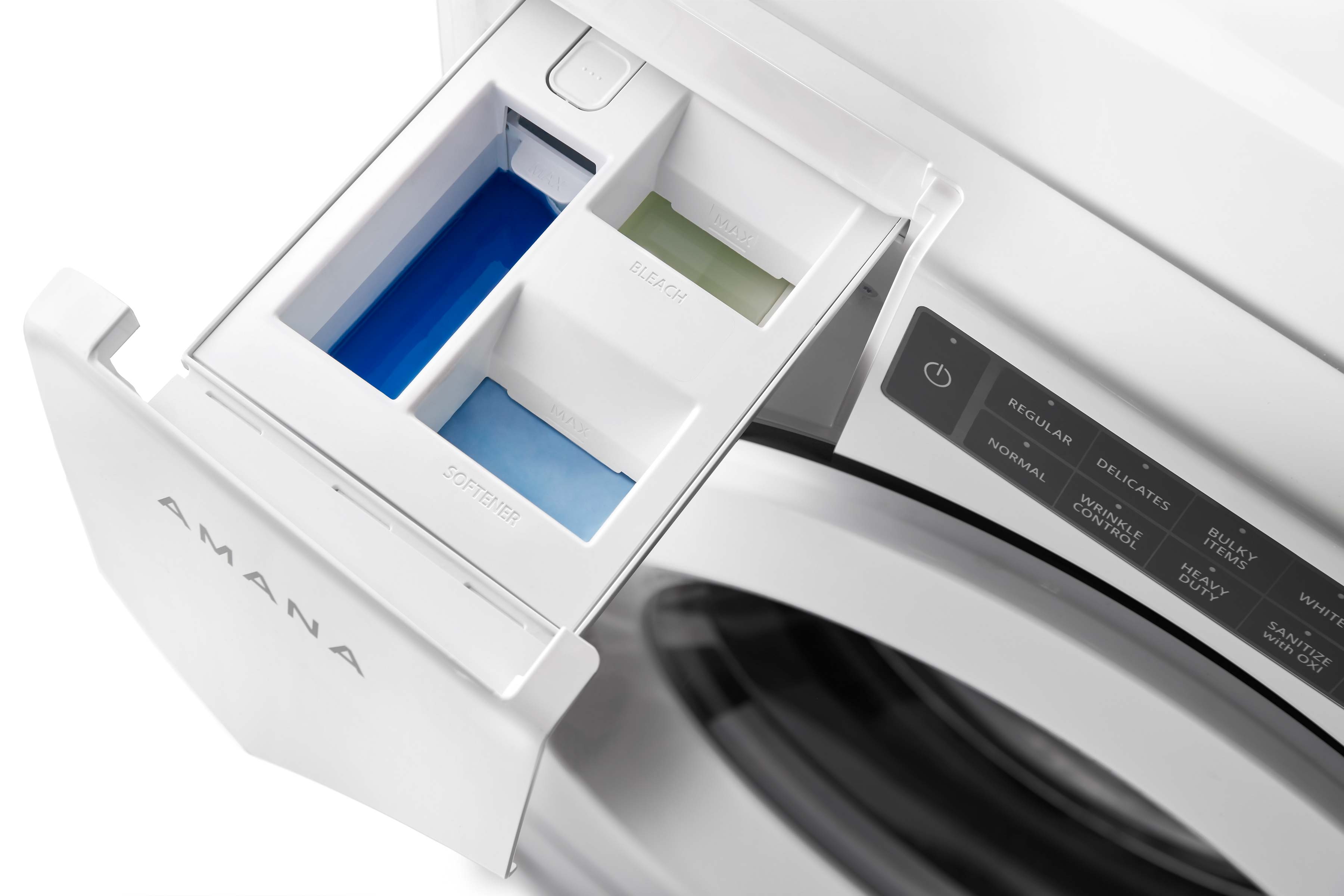 Amana NFW5800HW 5.0 Cu.Ft. White Front Load Washing Machine - Energy Efficient Laundry Solution for Home & Apartment Use