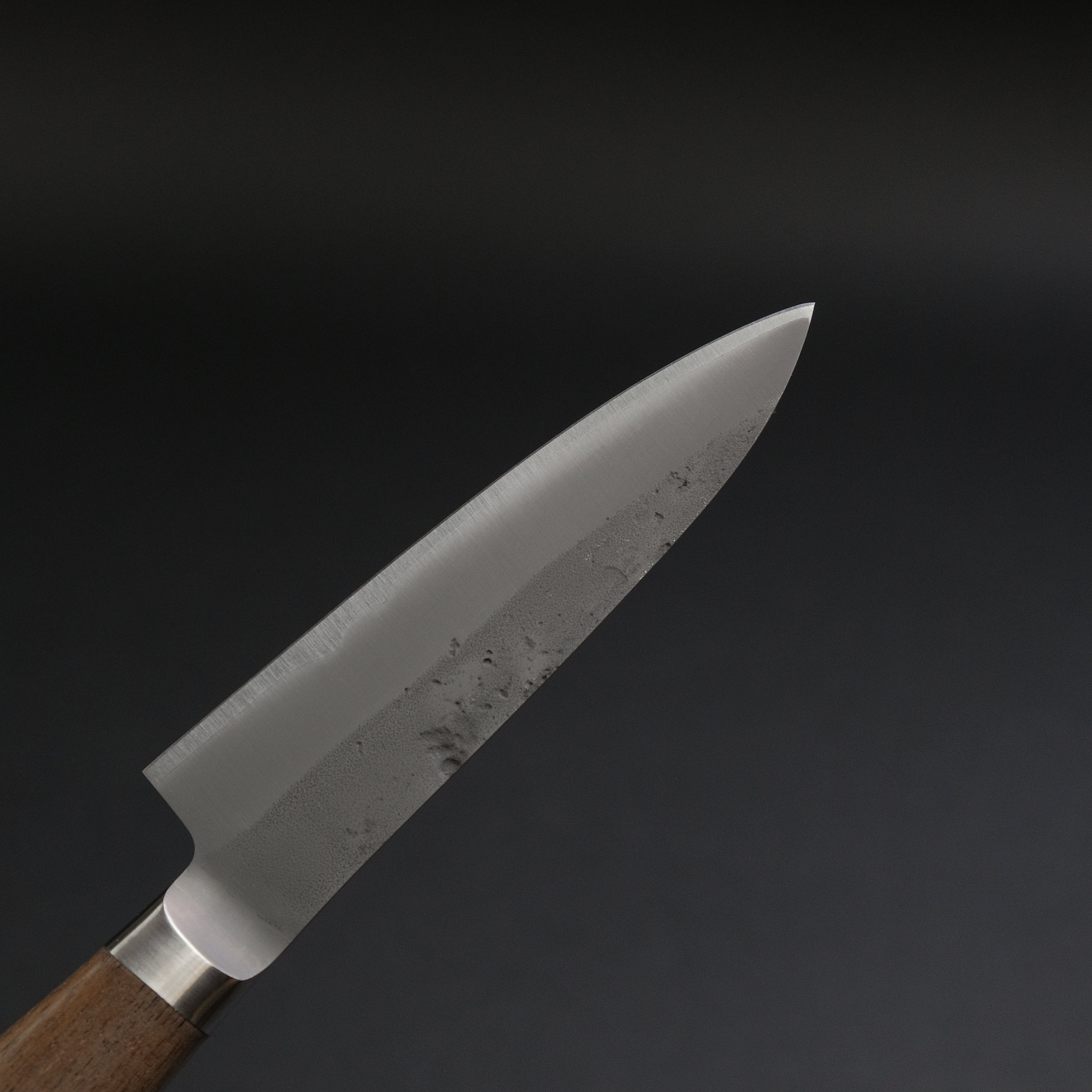 Hitohira TD Blue #2 Stainless Clad Nashiji Yo Paring Knife 90mm with Walnut Handle - Perfect for Fruit Peeling, Vegetable Slicing & Kitchen Prep