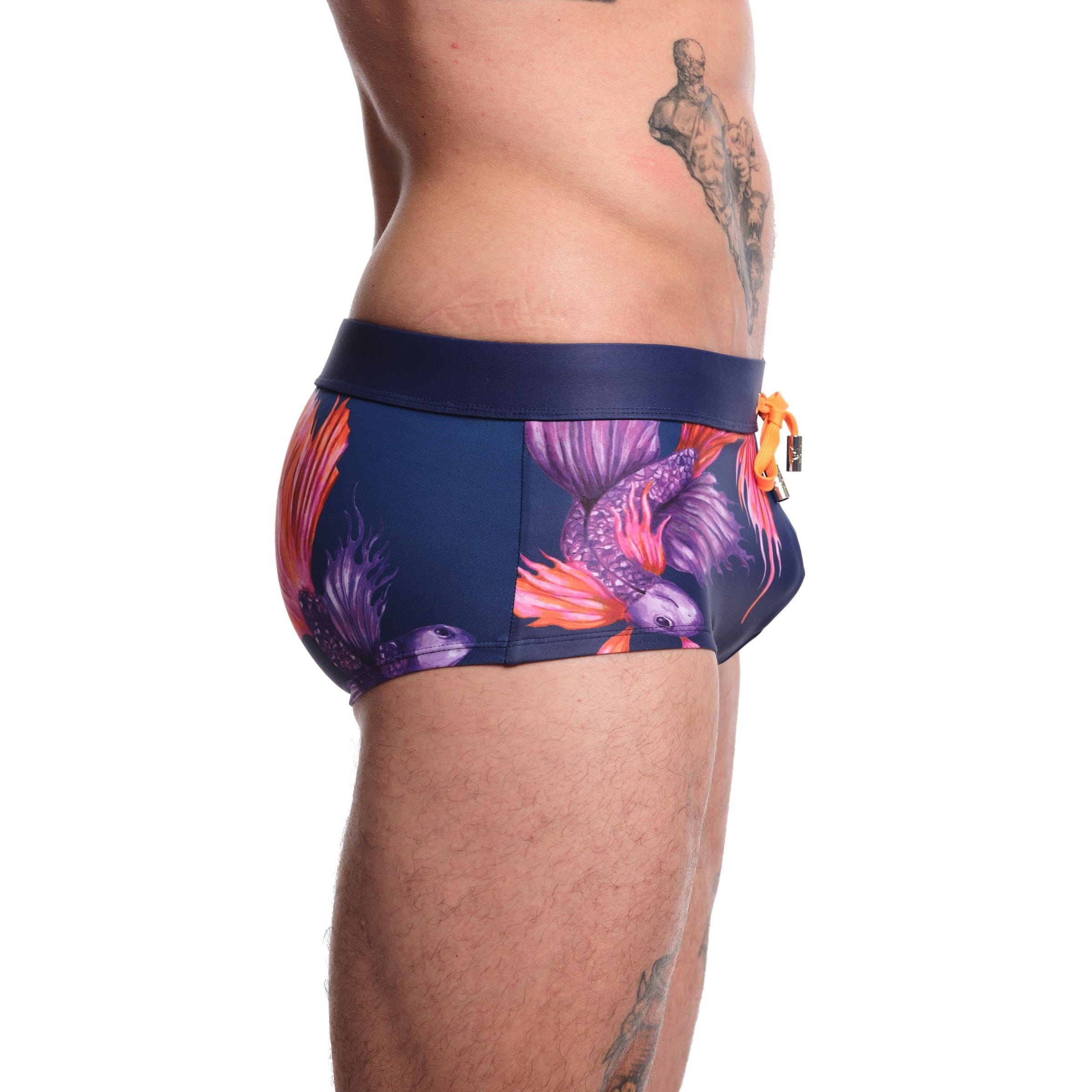 Premium Navy Blue Swim Trunks for Men - Quick Dry, Comfortable & Stylish - Perfect for Beach, Pool, Gym & Water Sports
