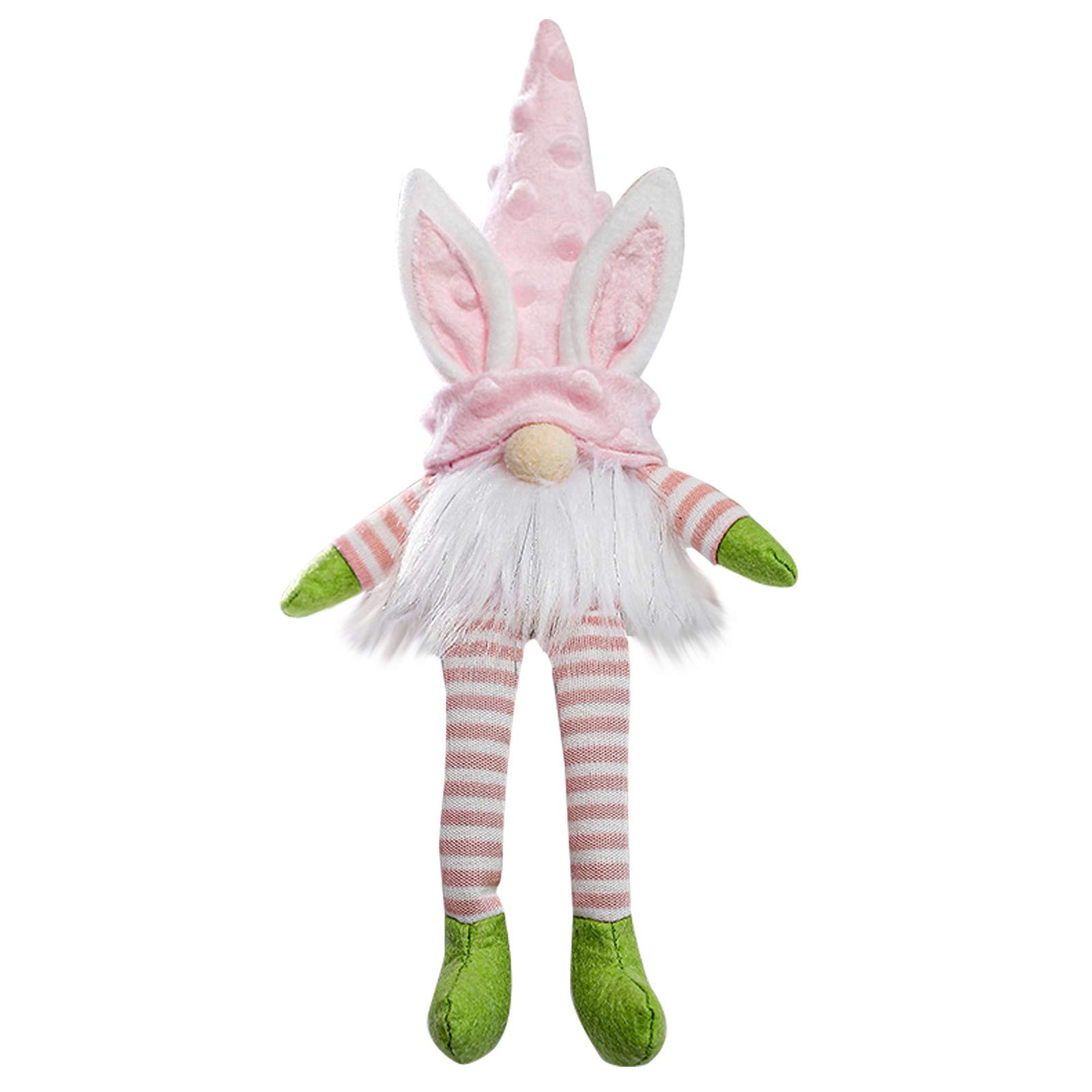 Easter Gnomes Bunny Decor - LED Plush Faceless Doll for Kids, Easter Ornaments & Home Decor - Perfect for Easter Basket Stuffers, Party Favors, and Spring Home Decoration