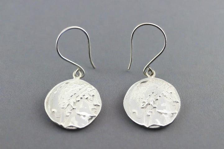 Ancient Greek Coin Earrings - Sterling Silver Jewelry for Women - Perfect for Historical Reenactments & Themed Parties
