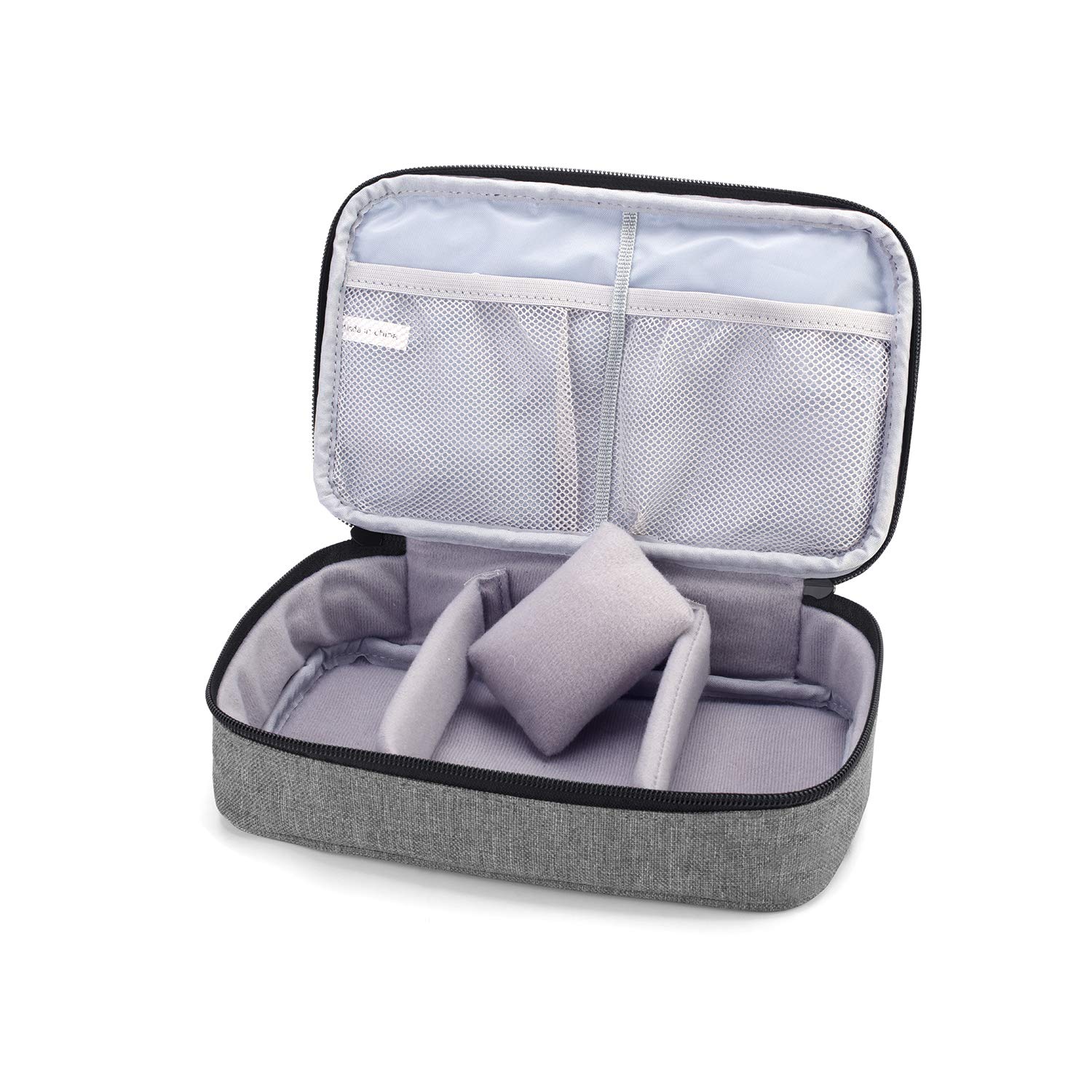 Luxja Double-Layer Sewing Accessories Organizer for Needles, Scissors, Measuring Tape & Thread - Portable Sewing Kit Storage for Crafting, Quilting & DIY Projects (Gray)