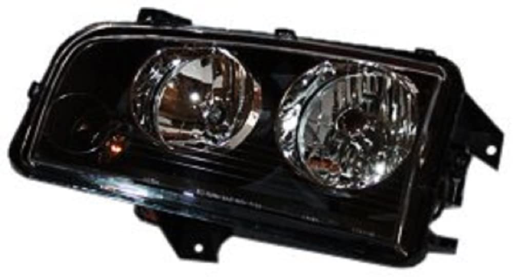 TYC Left Headlight Assembly Compatible with 2007-2010 Dodge Charger - Replacement Headlamp for Improved Night Driving Safety