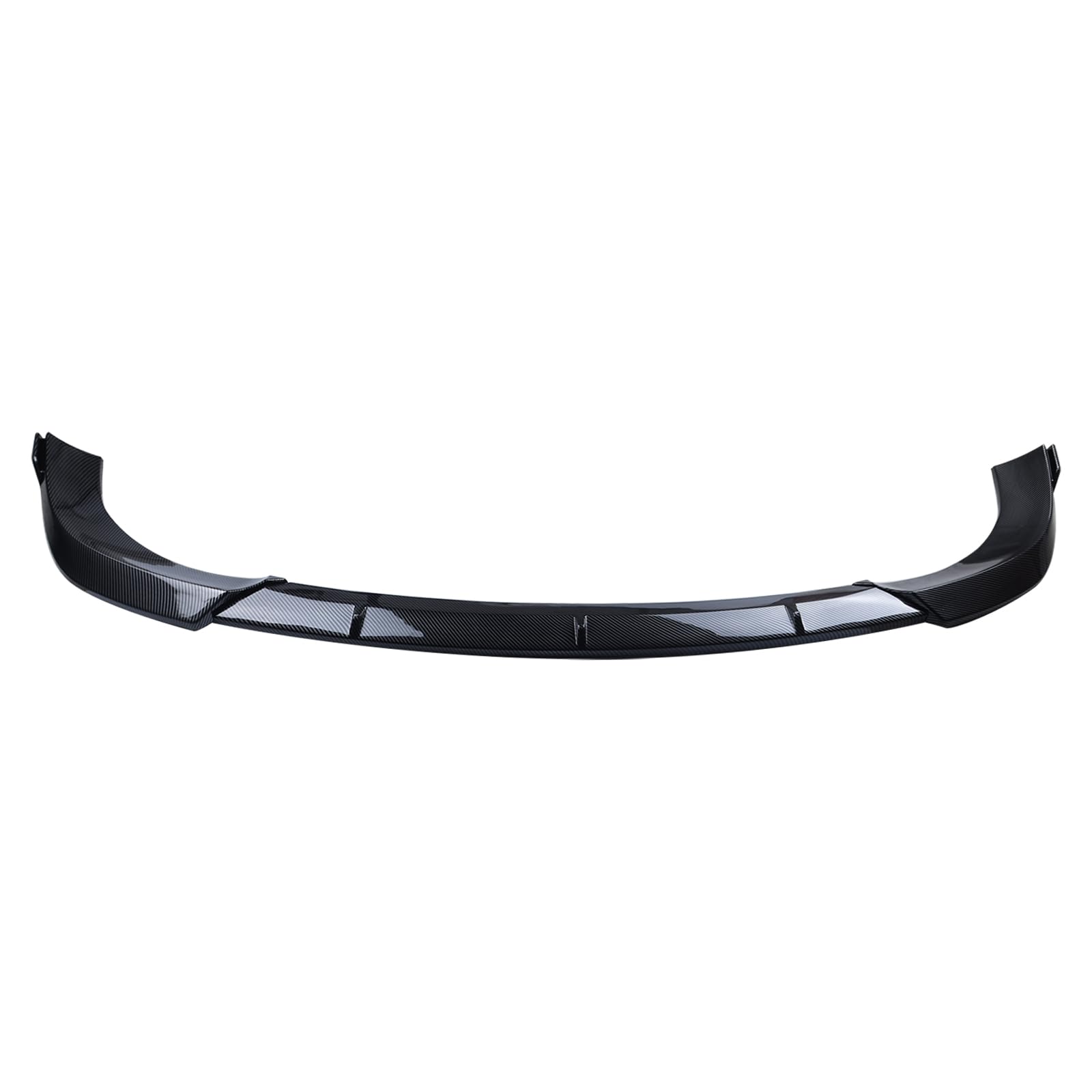Glossy Carbon Fiber Front Bumper Lip Spoiler for 2014-2021 Jeep Grand Cherokee SRT & 2018-2021 Trackhawk - Splitter Wing Body Kit Air Dam Accessories - Perfect for Off-Roading & Car Shows