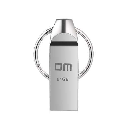 64GB Waterproof Aluminum USB 2.0 Flash Drive with Key Ring - High Speed Memory Stick for Data Storage, File Transfer, Backup (Perfect for Office, School, Travel & Outdoor Use)