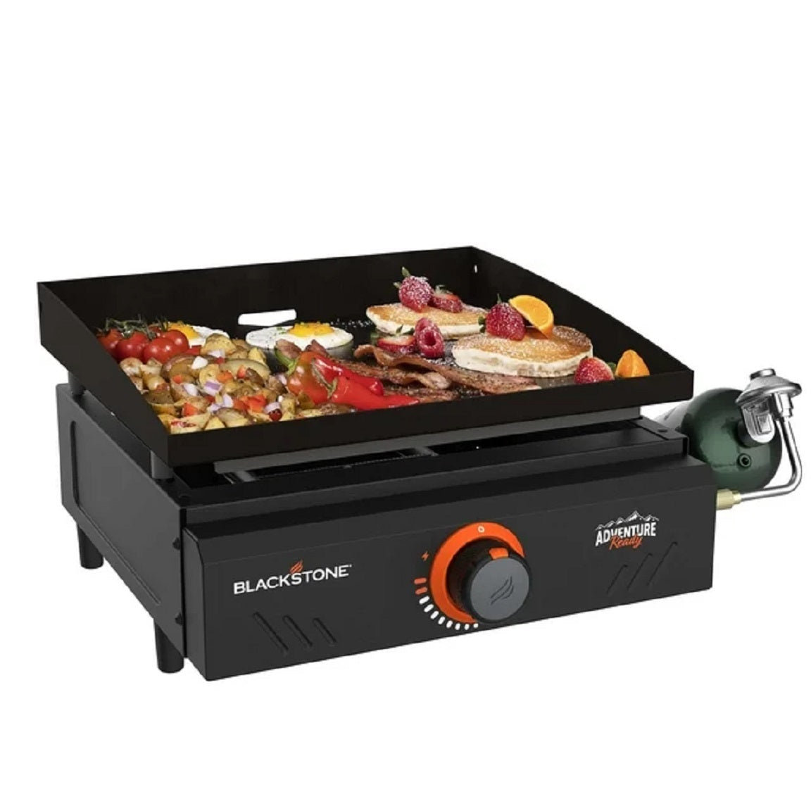 Blackstone 2127 Adventure Ready Single Burner 17-Inch Tabletop Griddle with Non-Slip Feet - Perfect for Camping, Tailgating & Outdoor Cooking