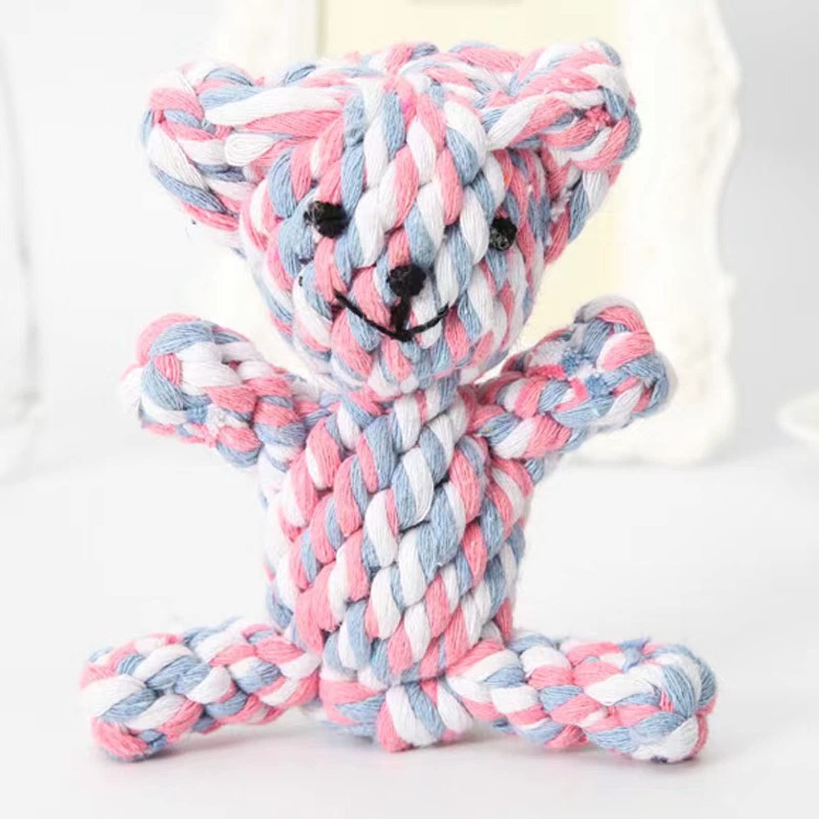 Durable Puppy Teething Chew Toys for Dogs - Safe Braided Rope Dog & Cat Chew Toys | Natural Pet Dental Health Toys | Handmade Dog Gift for Puppies & Adult Dogs - Perfect for Indoor Play, Training & Teething Relief